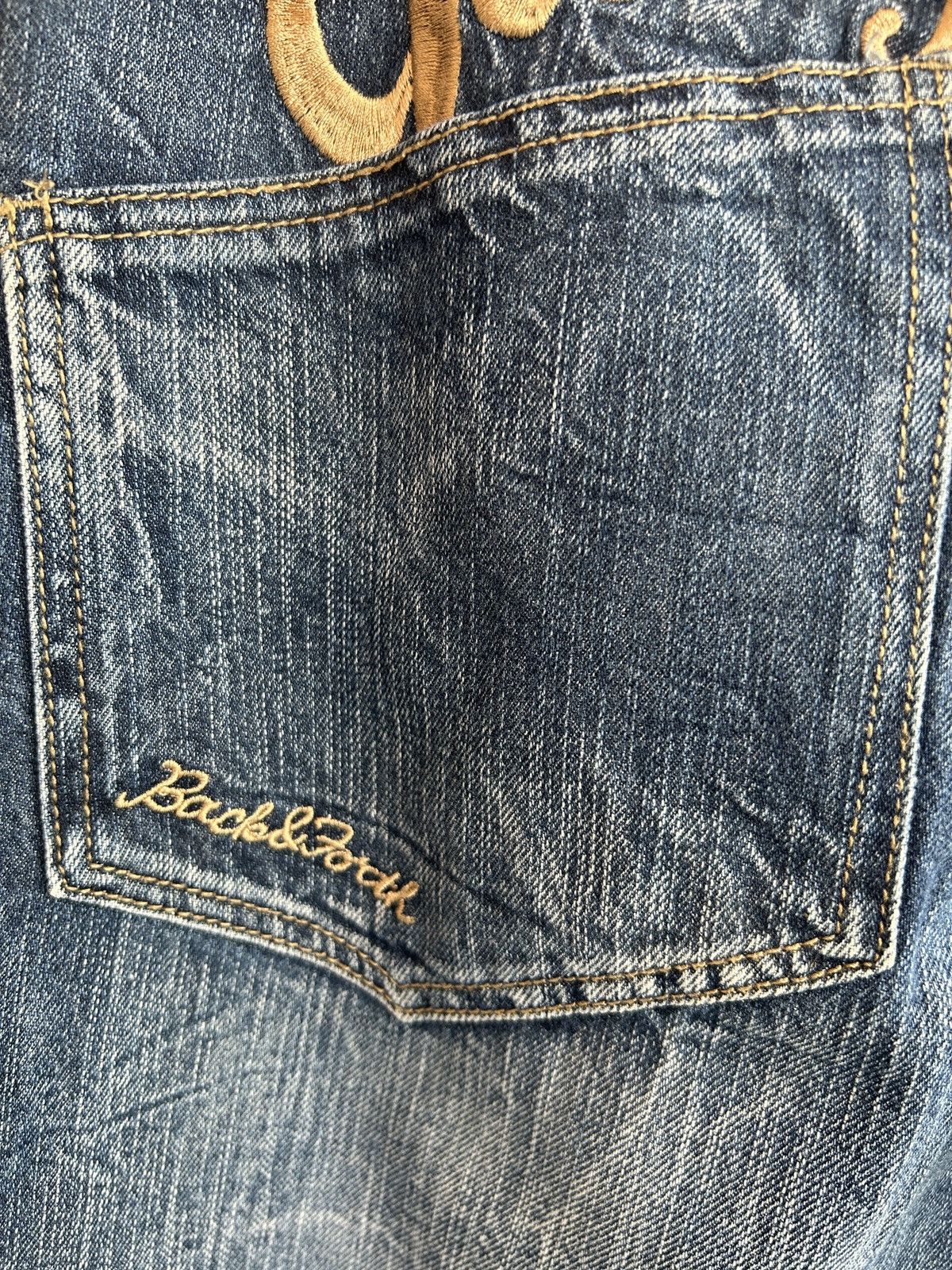 If Six Was Nine Vintage Gang Buster Spellout Distressed Pant Size US 29 - 8 Thumbnail