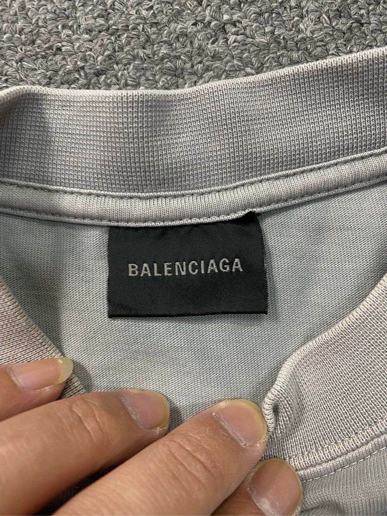 Balenciaga Balenciaga Tie-dyed embroidered logo short sleeve T-shirt Size US XS / EU 42 / 0 - 3 Thumbnail
