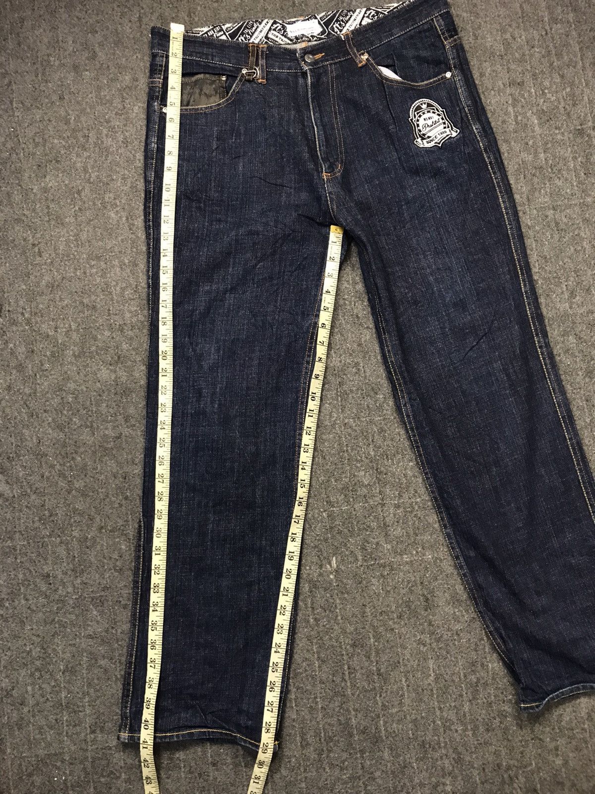 Japanese Brand ILL’s Just Infamous Indigo Denim Straight Cut Fits Size 36 Size US 36 / EU 52 - 13 Thumbnail