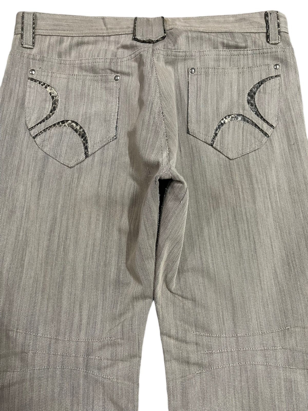 Hysteric Glamour Vintage Japanese Brand Snake Skin Style Wide Leg Jeans Size US 35 - 5 Thumbnail