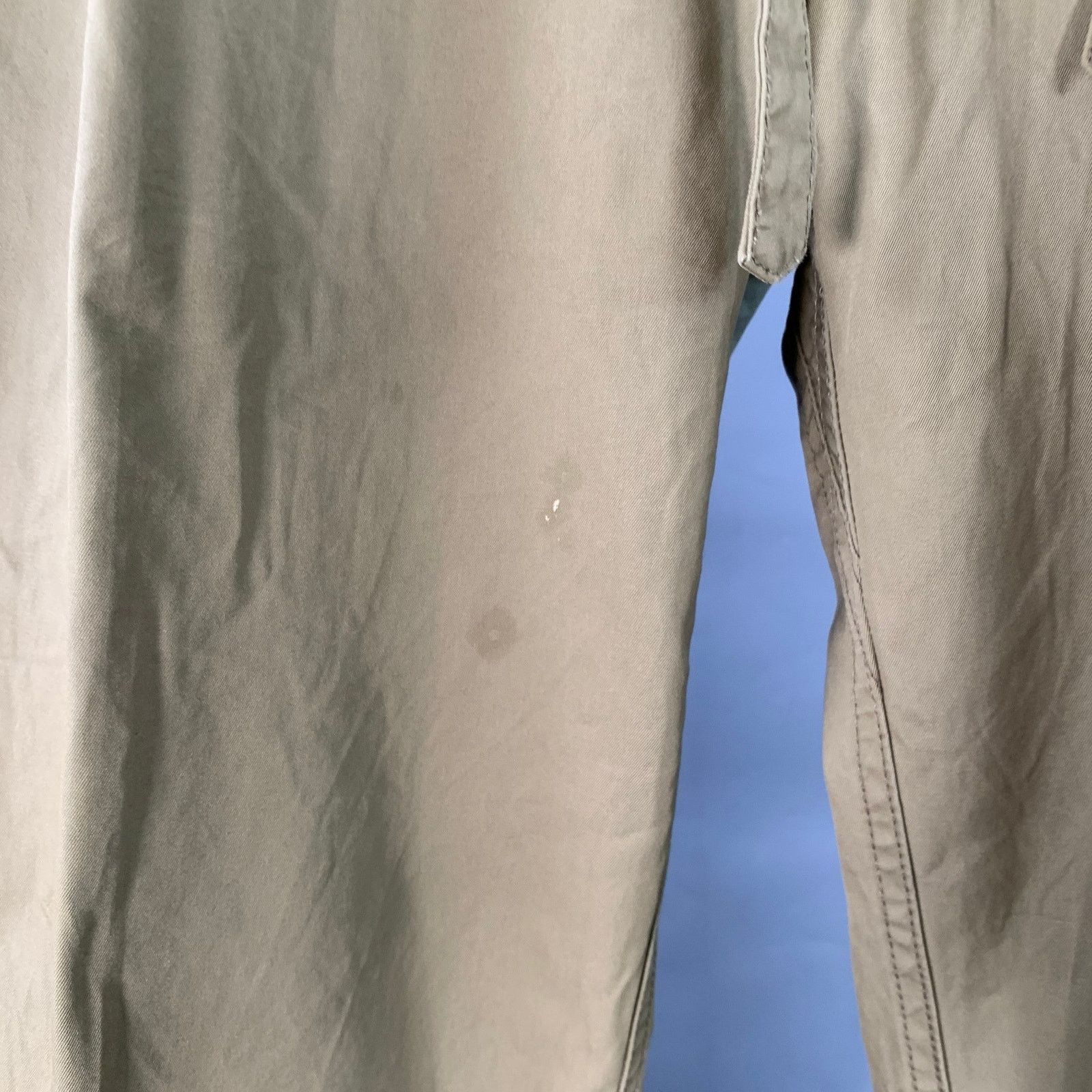 Visvim Hakama Olive Green Cotton Pleated Button Fly Dress Pants Size US 34 / EU 50 - 4 Thumbnail