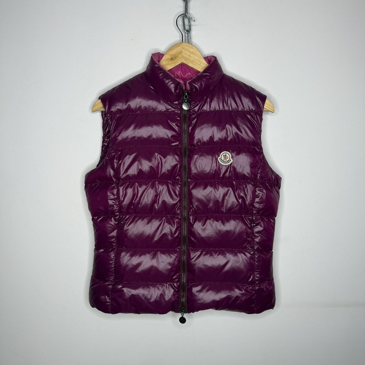 Moncler Moncler Pink Purple Liane Down Quilted Gilet Vest Size M / US 6-8 / IT 42-44 - 1 Thumbnail