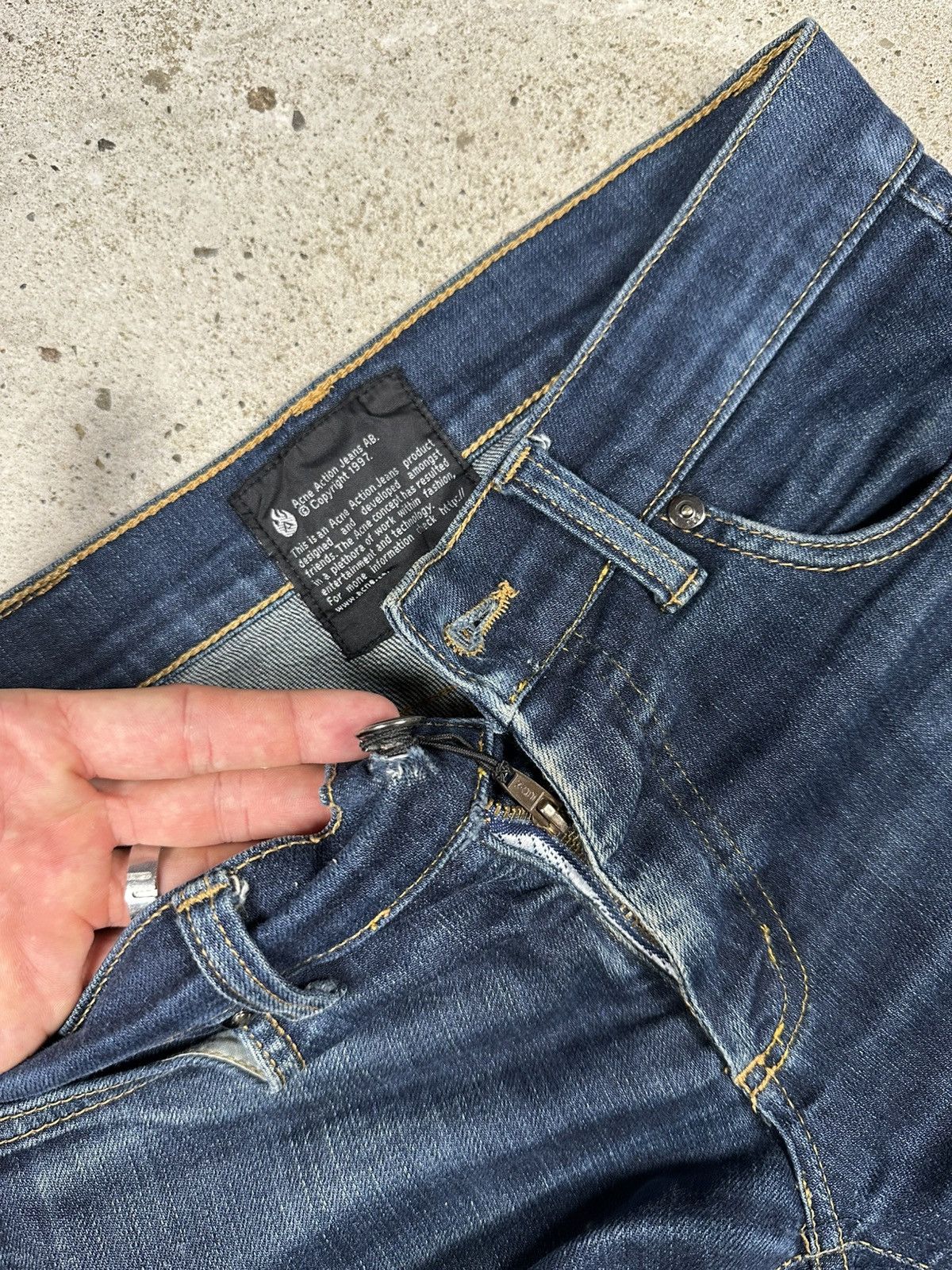 Acne Studios Vintage 2000s Acne Action Jeans Archive Denim Pants Size US 27 - 16 Thumbnail