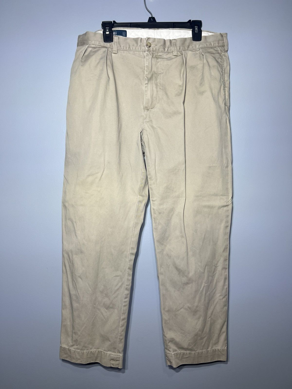 Polo Ralph Lauren Vintage Polo Ralph Lauren Ethan chino pleated trousers 36x29 Size US 36 / EU 52 - 2 Thumbnail