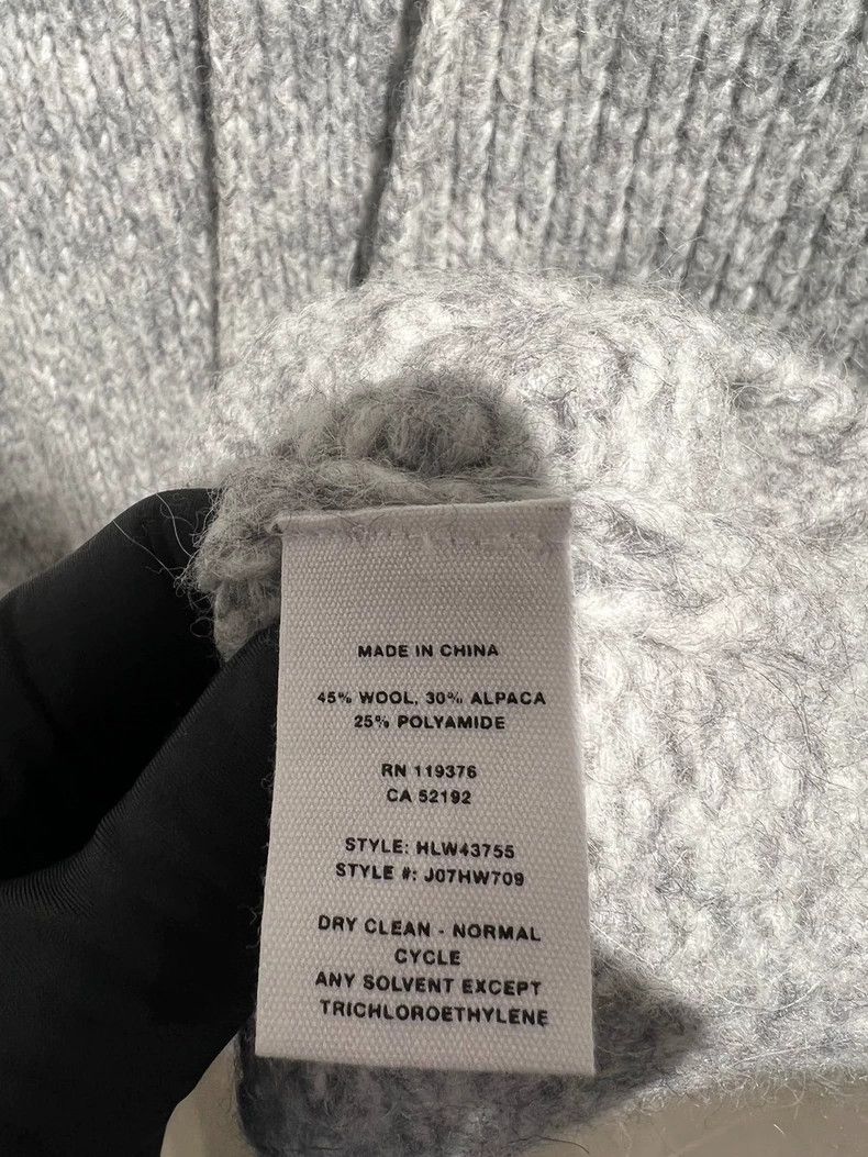 Helmut Lang HELMUT LANG Grey carded sweater Size XS / US 0-2 / IT 36-38 - 4 Thumbnail