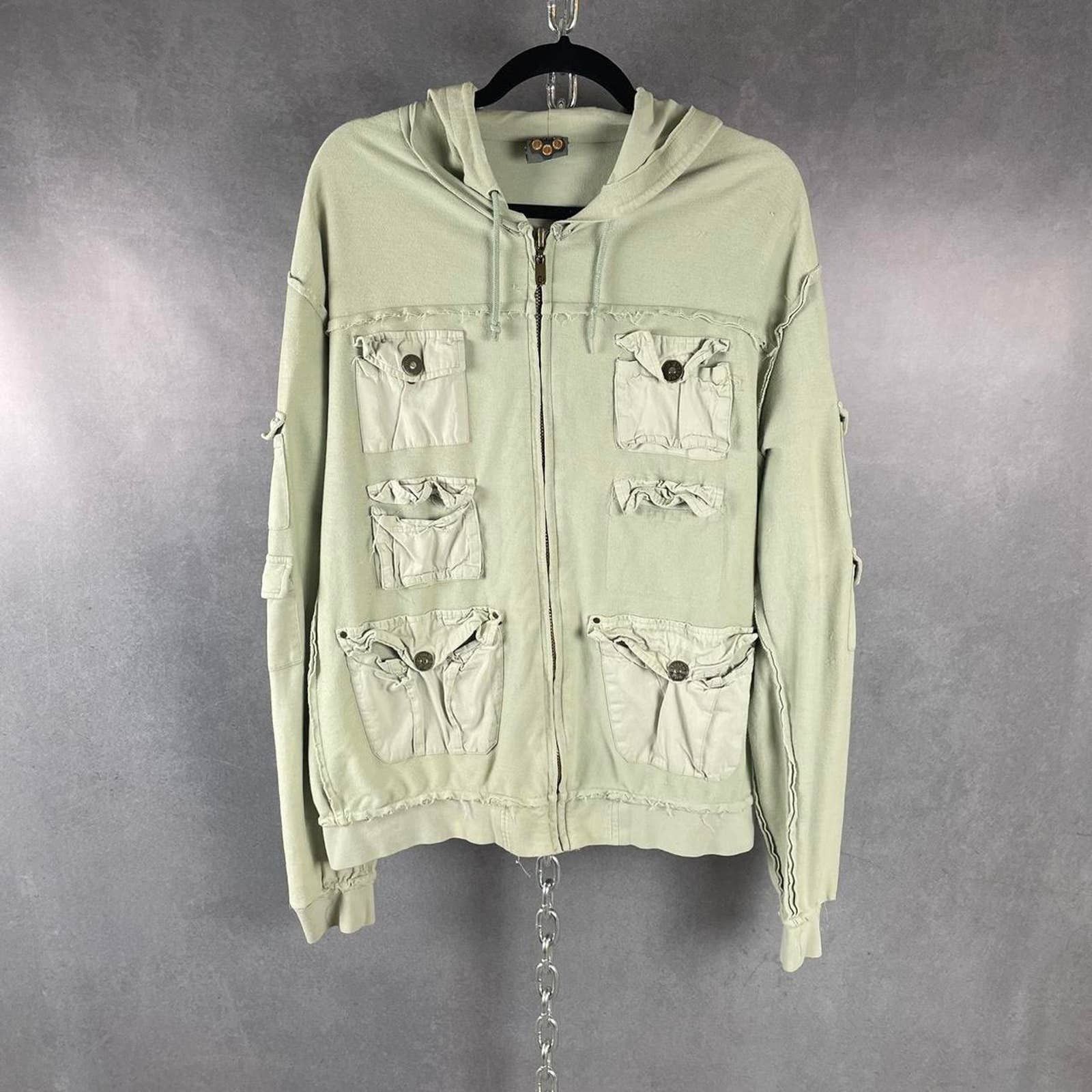 Black Label × Japanese Brand × Vintage Y2k cargo pocket zip up Size US XXL / EU 58 / 5 - 1 Thumbnail