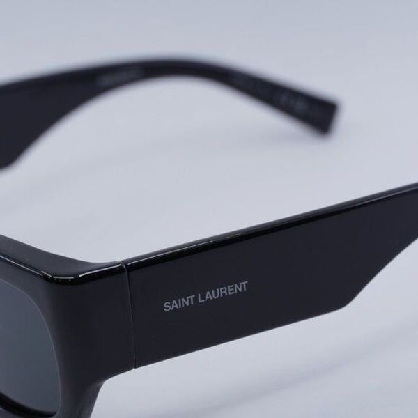 Saint Laurent Paris New Saint Laurent SL713 001 Sunglasses - Black Frame, Grey Size ONE SIZE - 5 Thumbnail