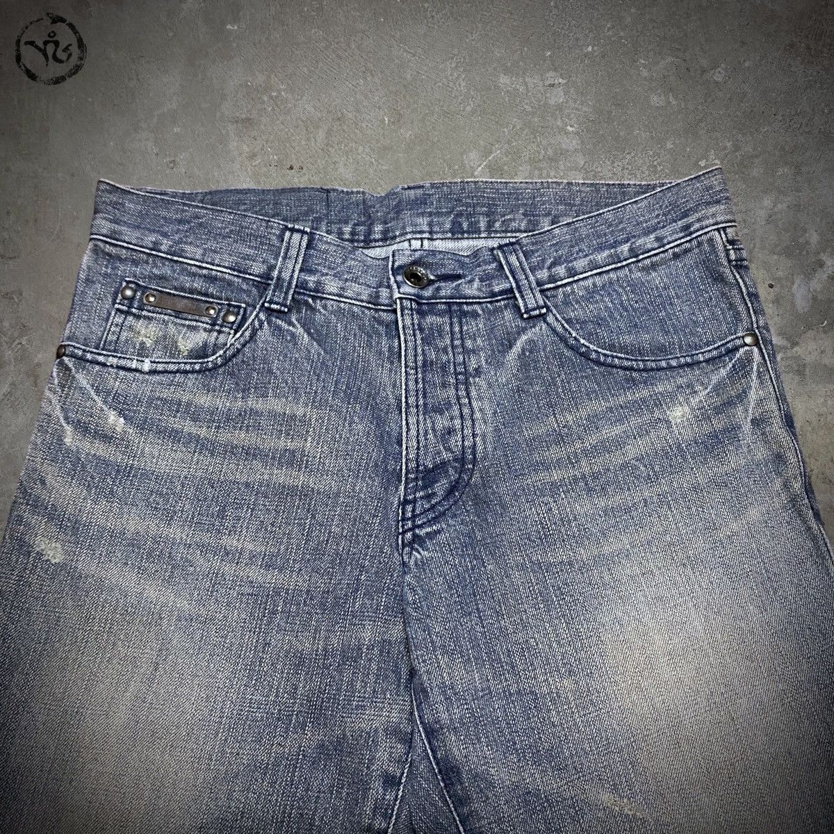 5351 POUR LES HOMMES Japanese Mudwash Snake Jeans Size US 33 - 2 Thumbnail