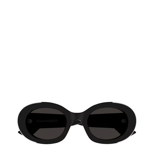 Alexander McQueen o1g2r1mq0824 Size: OS / Sunglasses in Black & Grey Size ONE SIZE - 1 Thumbnail