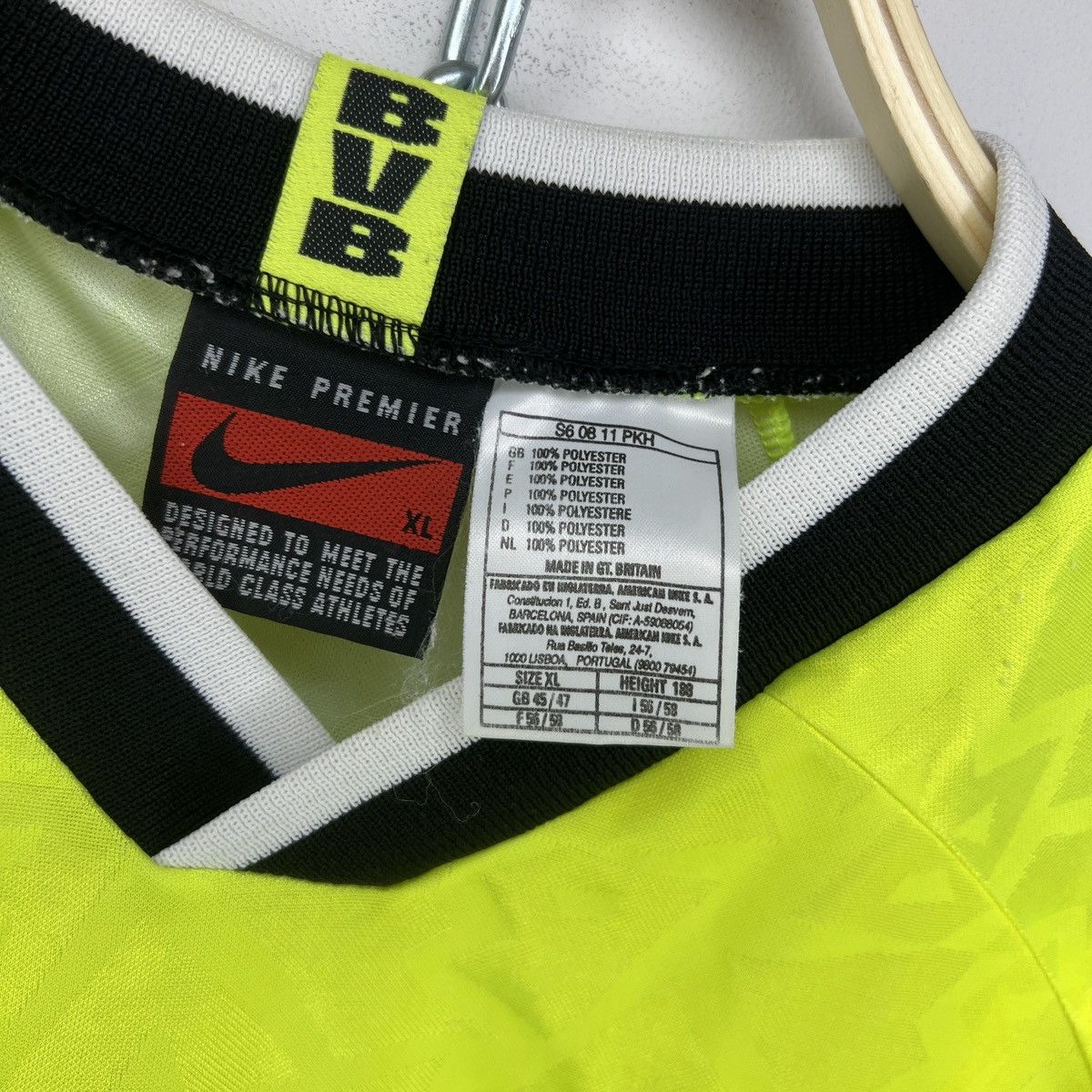 Nike × Vintage 1995 1996 Borussia Dortmund Nike Vintage Soccer Jersey Size US XL / EU 56 / 4 - 8 Thumbnail
