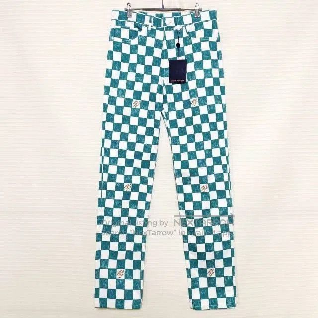 Louis Vuitton Louis Vuitton Checker Denim Straight Pants. Size US 30 / EU 46 - 1 Thumbnail