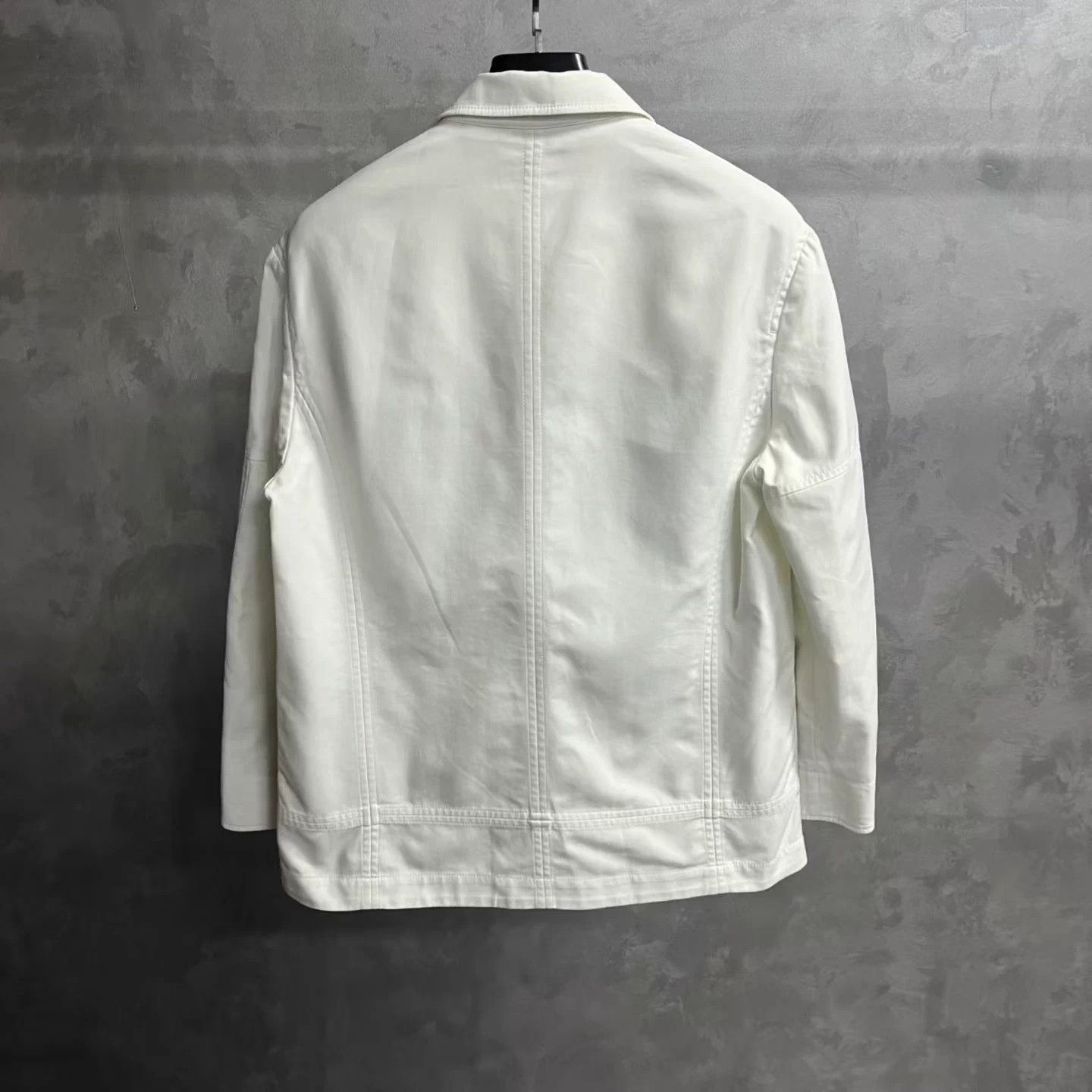 Dior Dior white colorblock single-breasted pocket work jacket Size US S / EU 44-46 / 1 - 2 Thumbnail