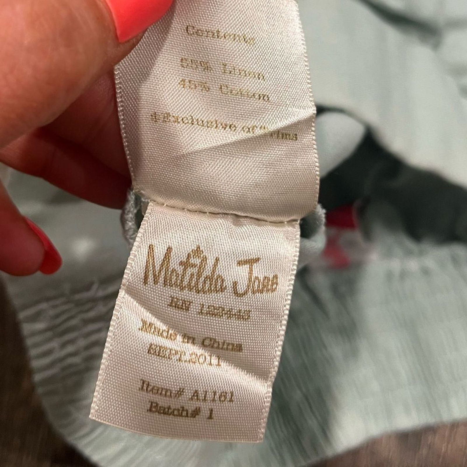 Vintage Matilda Jane Serendipity Sweet Tea Skirt A-Line Linen Size M Size 27" / US 4 / IT 40 - 3 Thumbnail