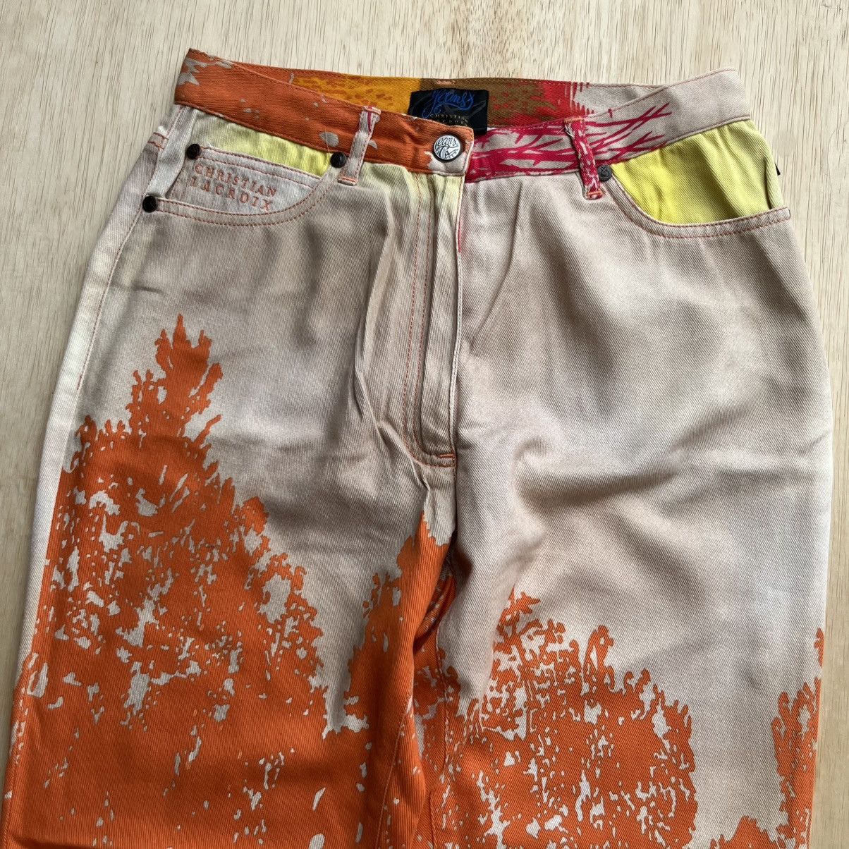 Christian Lacroix CHRISYIAN LACROIX MULTI COLOUR CASUAL PANTS Size 28" / US 6 / IT 42 - 2 Thumbnail