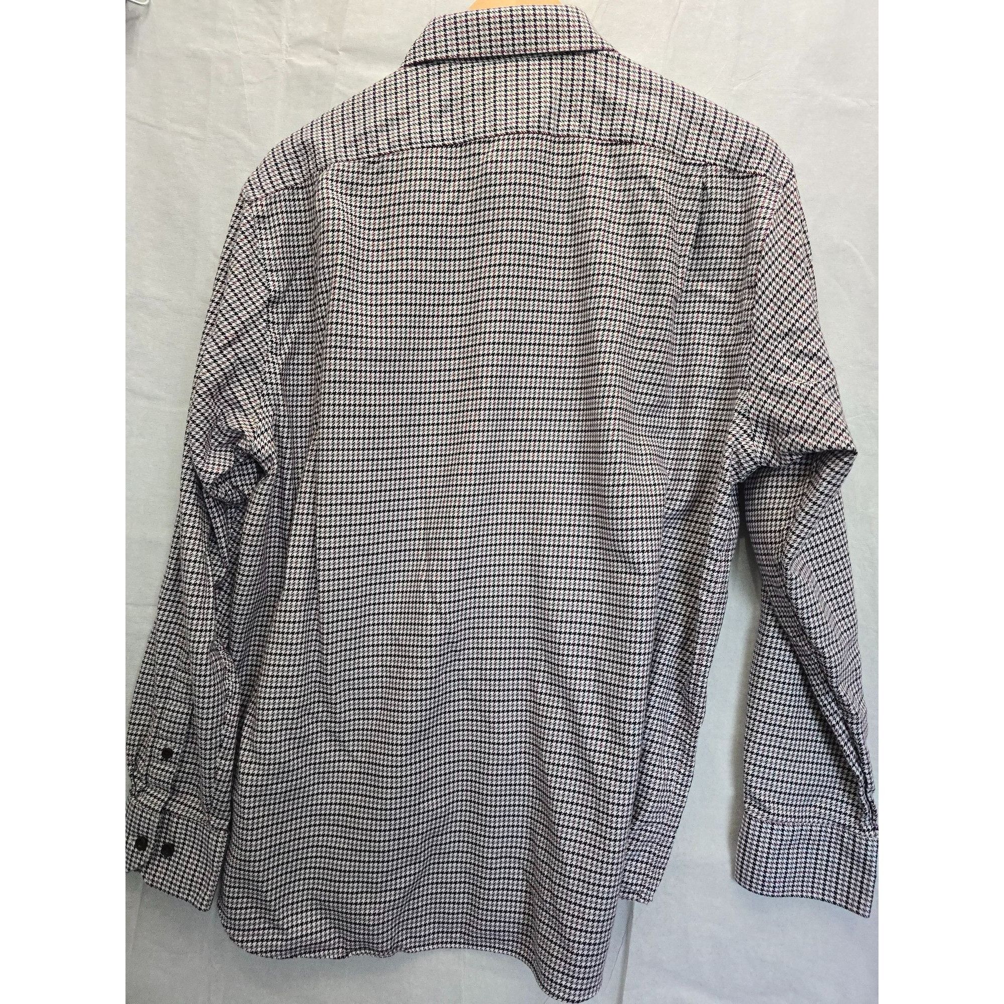 Hart Schaffner Marx Hart Schaffner Marx Men's XL Checkered Dress Shirt 100% Cott Size US XL / EU 56 / 4 - 3 Thumbnail