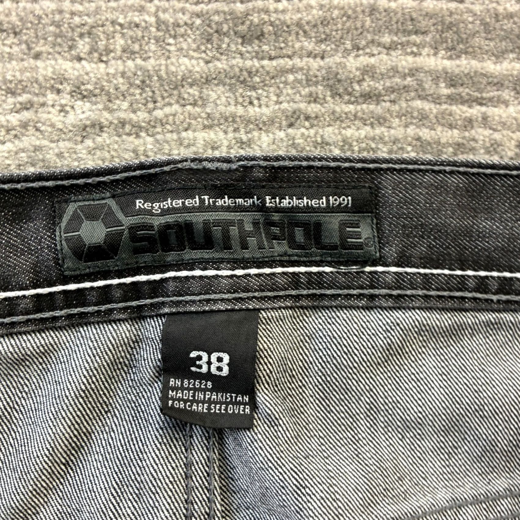 Southpole VINTAGE Southpole Jeans Mens 38 Black Denim Pants Y2K Baggy Yellow Tab Size US 38 / EU 54 - 6 Thumbnail