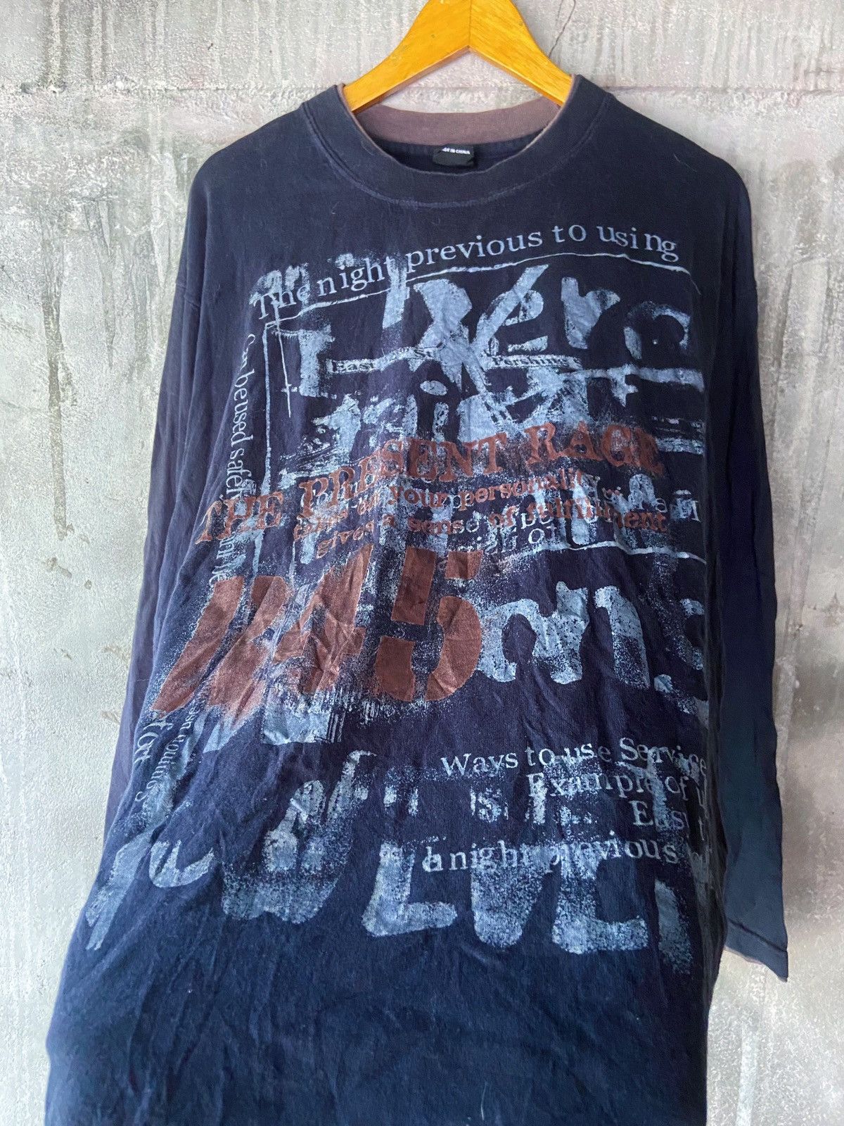 Japanese Brand PUNK STYLE THE NIGHT PREVIOUS TO USING LONG SLEEVE Size US XL / EU 56 / 4 - 3 Thumbnail