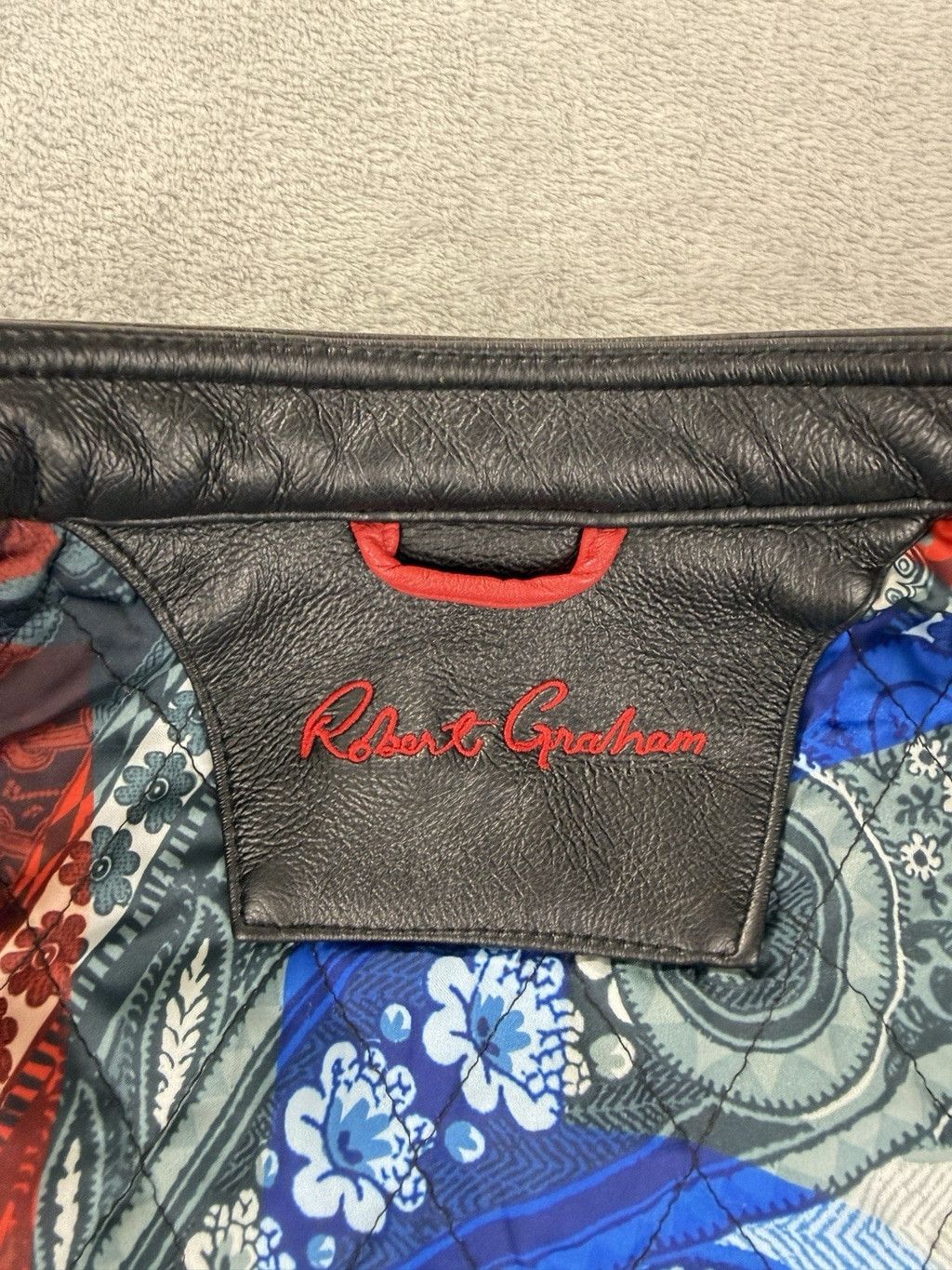 Robert Graham Robert Graham Men's Size Large Black Leather Jacket Size US L / EU 52-54 / 3 - 2 Thumbnail