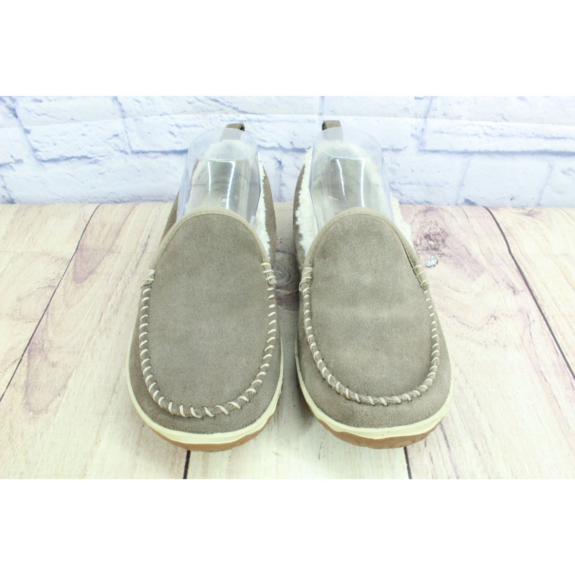 L.L. Bean LL Bean Dark Cement Suede Mountain Moc Slippers Size US 8 / IT 38 - 4 Thumbnail