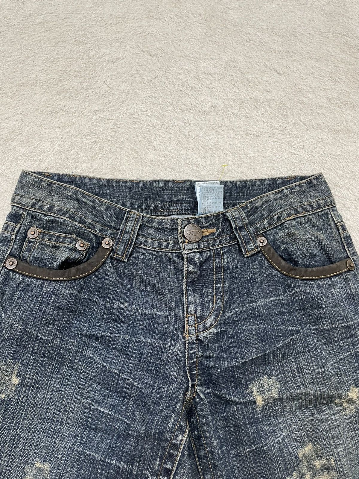 Japanese Brand 2000s DOHC Distressed Denim Mudwash Jeans Y2K Hysteric LGB Size US 29 - 6 Thumbnail
