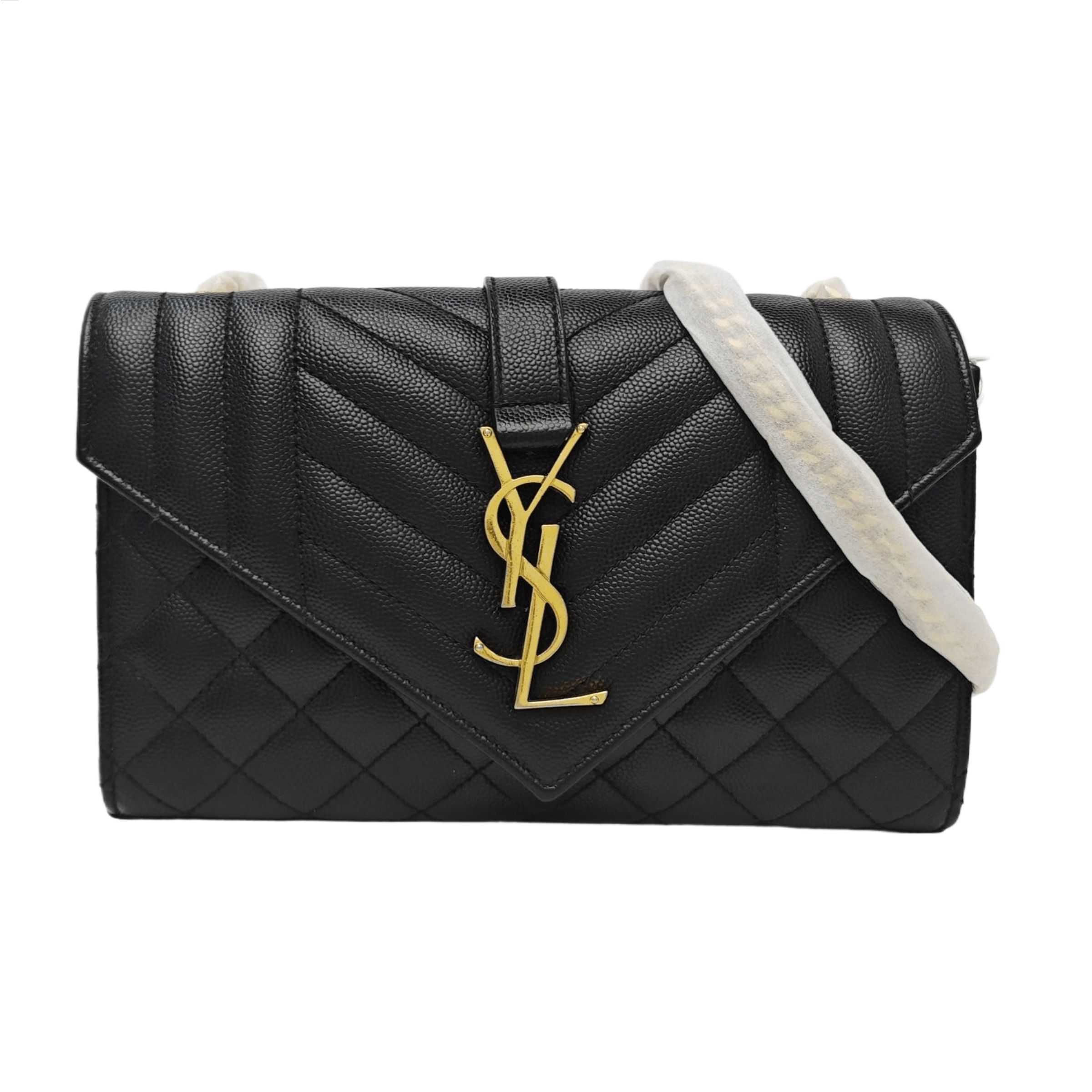 Saint Laurent Paris Saint Laurent Monogram Quilted Shoulder Bag Black Size ONE SIZE - 1 Thumbnail