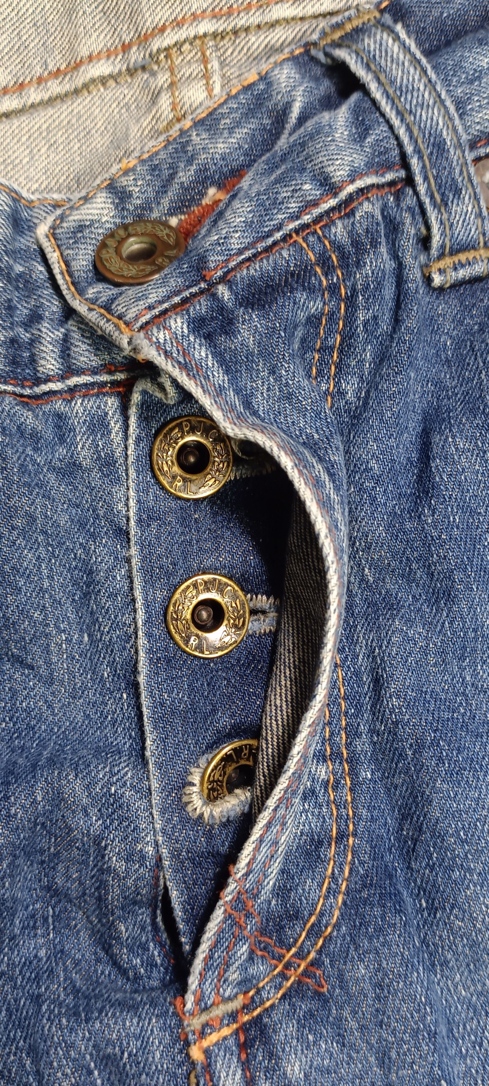 Polo Ralph Lauren Vintage Polo Ralph Lauren Pai Leather Distressed Denim Size US 34 / EU 50 - 9 Thumbnail