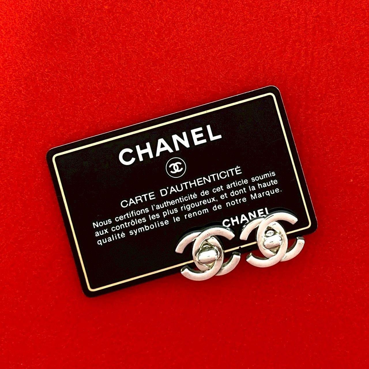 Chanel Chanel Chanel Coco Mark Earrings Metal Earrings 95A DUTY FREE for USA Size ONE SIZE - 1 Thumbnail