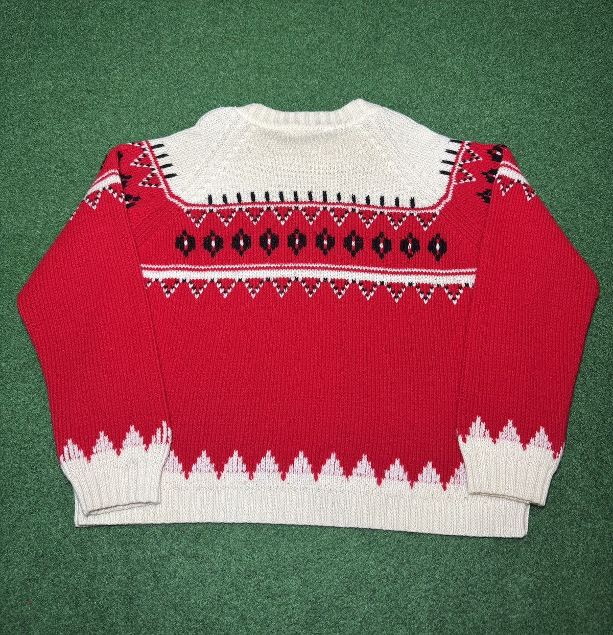 Vintage Vintage Mancraft 70s Nordic Knit Large 22x25 Retro Sweater Size L / US 10 / IT 46 - 5 Thumbnail