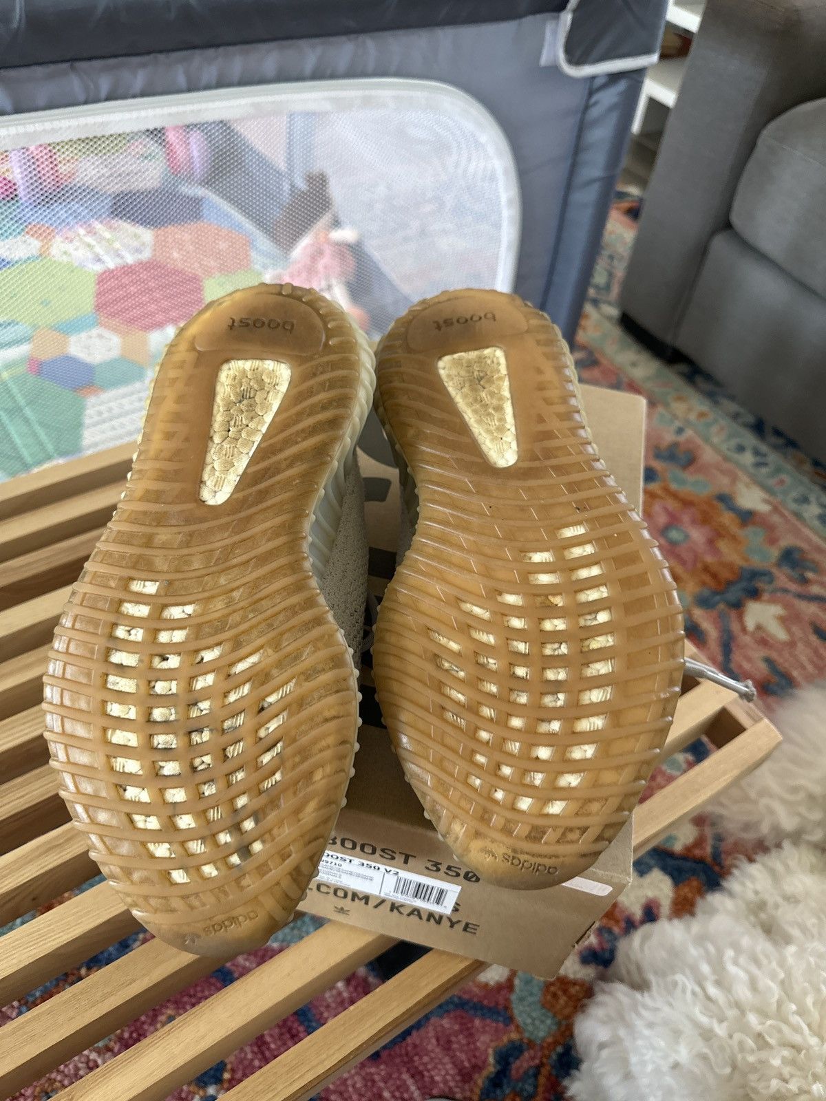 Adidas × Yeezy Yeezy Boost 350 Sesame V2 Size US 7.5 / EU 40-41 - 2 Thumbnail