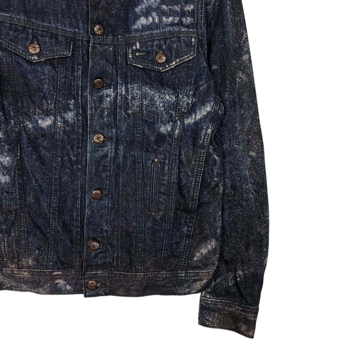 Diesel 📌Biker Denim Jacket Rusty Distressed Design Diesel Size XS / US 0-2 / IT 36-38 - 6 Thumbnail