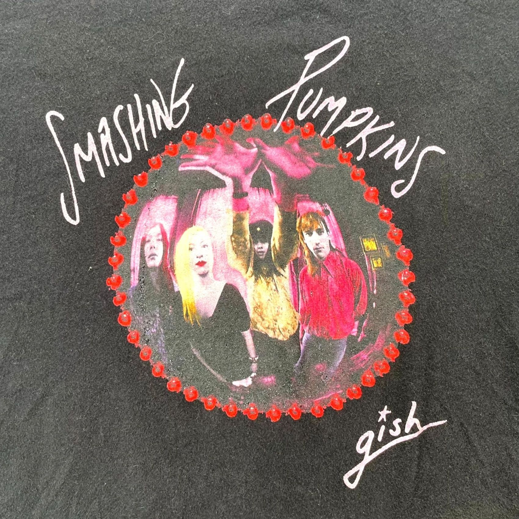 Vintage Smashing Pumpkins Shirt Womens XL Black Gish Billy Corbin 90s Band Tee Size XL / US 12-14 / IT 48-50 - 2 Thumbnail