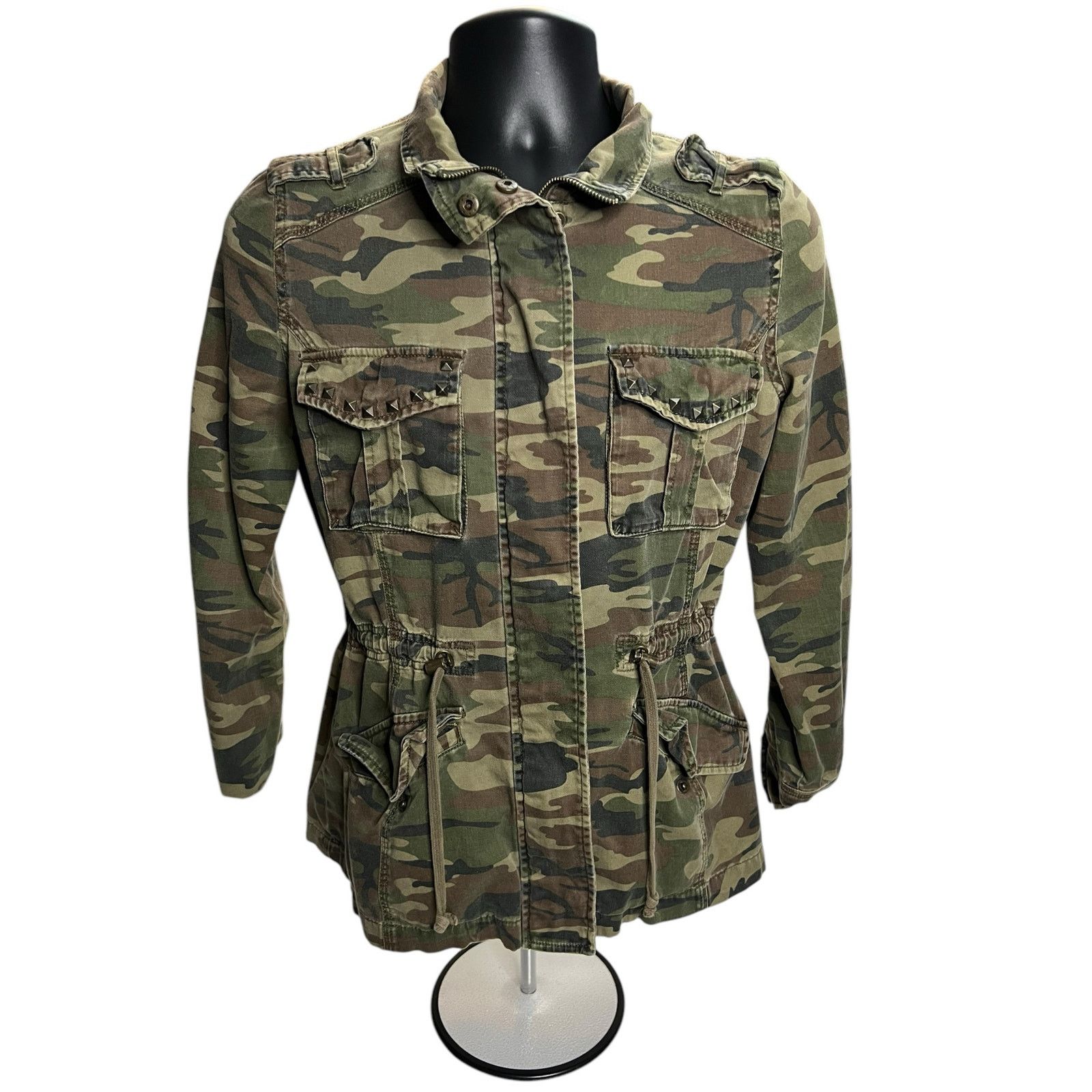 Other Women’s Camo Military Utility Jacket Studded Pockets Medium Size M / US 6-8 / IT 42-44 - 1 Thumbnail