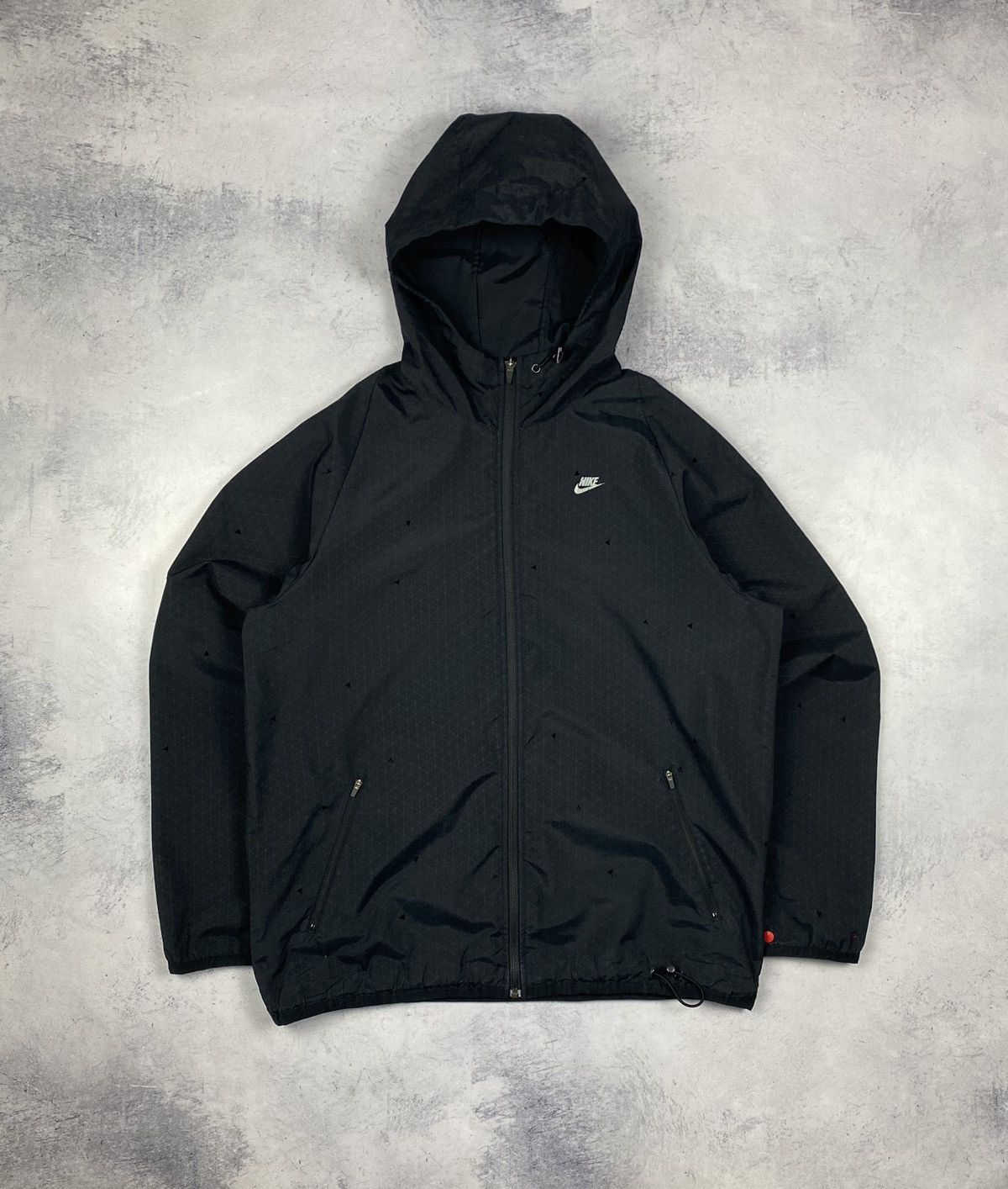 Nike Vintage 00s Nike windbreaker track full zip black jacket Size US L / EU 52-54 / 3 - 2 Thumbnail