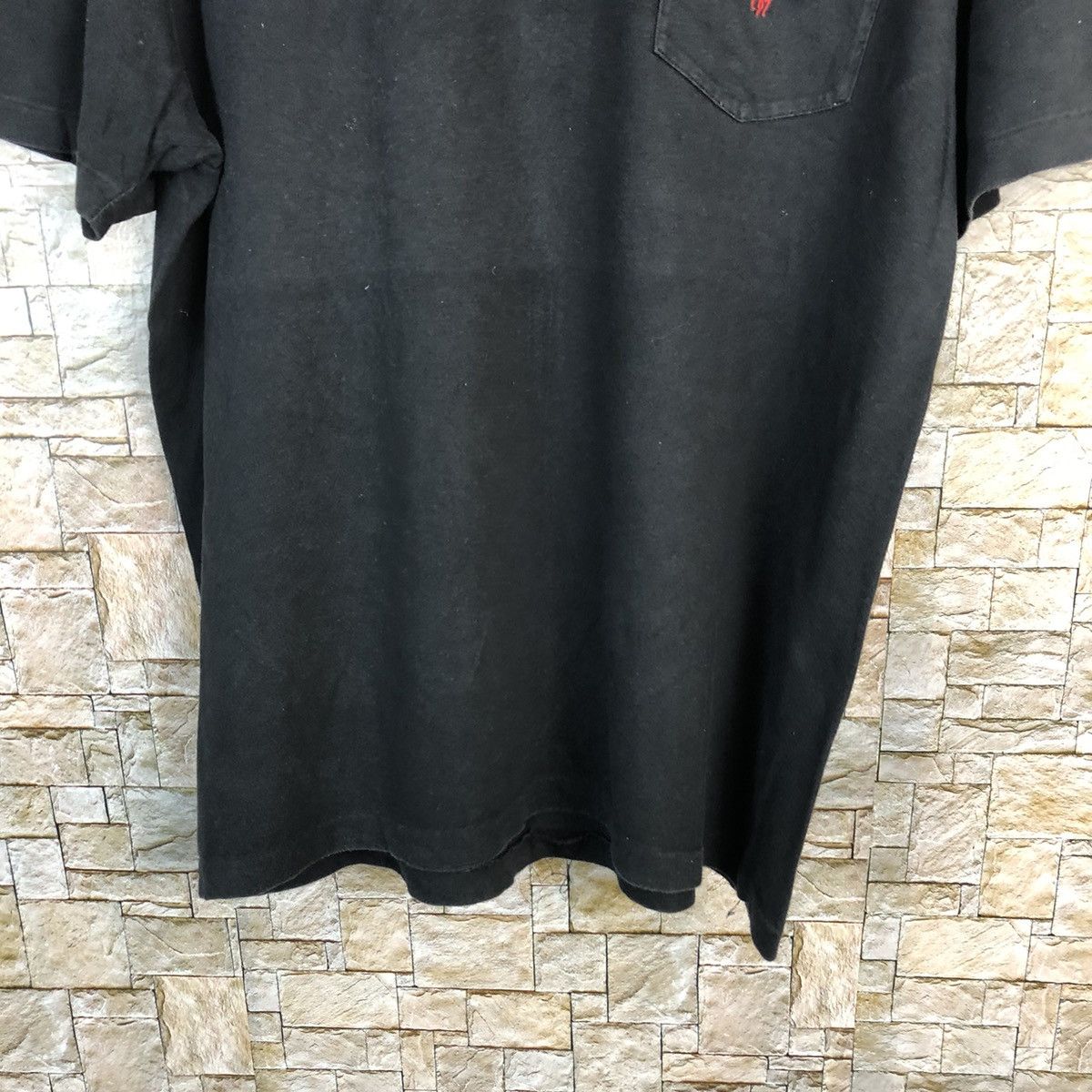 Polo Ralph Lauren Polo Ralph Lauren vintage Black faded Pocket Tee #A233 Size US L / EU 52-54 / 3 - 6 Thumbnail