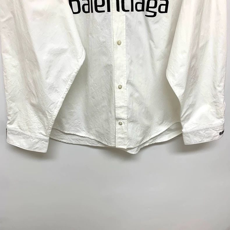 Balenciaga Balenciaga size 42 White Long Sleeve Shirt Size US S / EU 44-46 / 1 - 4 Thumbnail