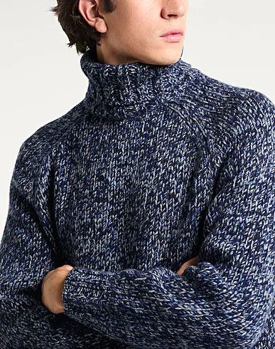 Brunello Cucinelli 0924 Turtleneck in Navy Blue Size US XL / EU 56 / 4 - 4 Thumbnail
