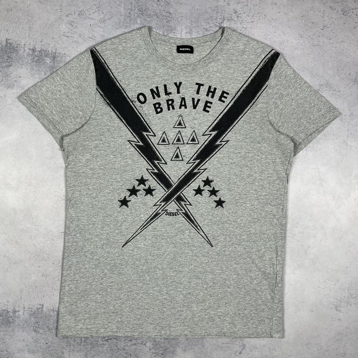 Diesel Diesel Only The Brave lightning big logo T shirt Size US L / EU 52-54 / 3 - 2 Thumbnail