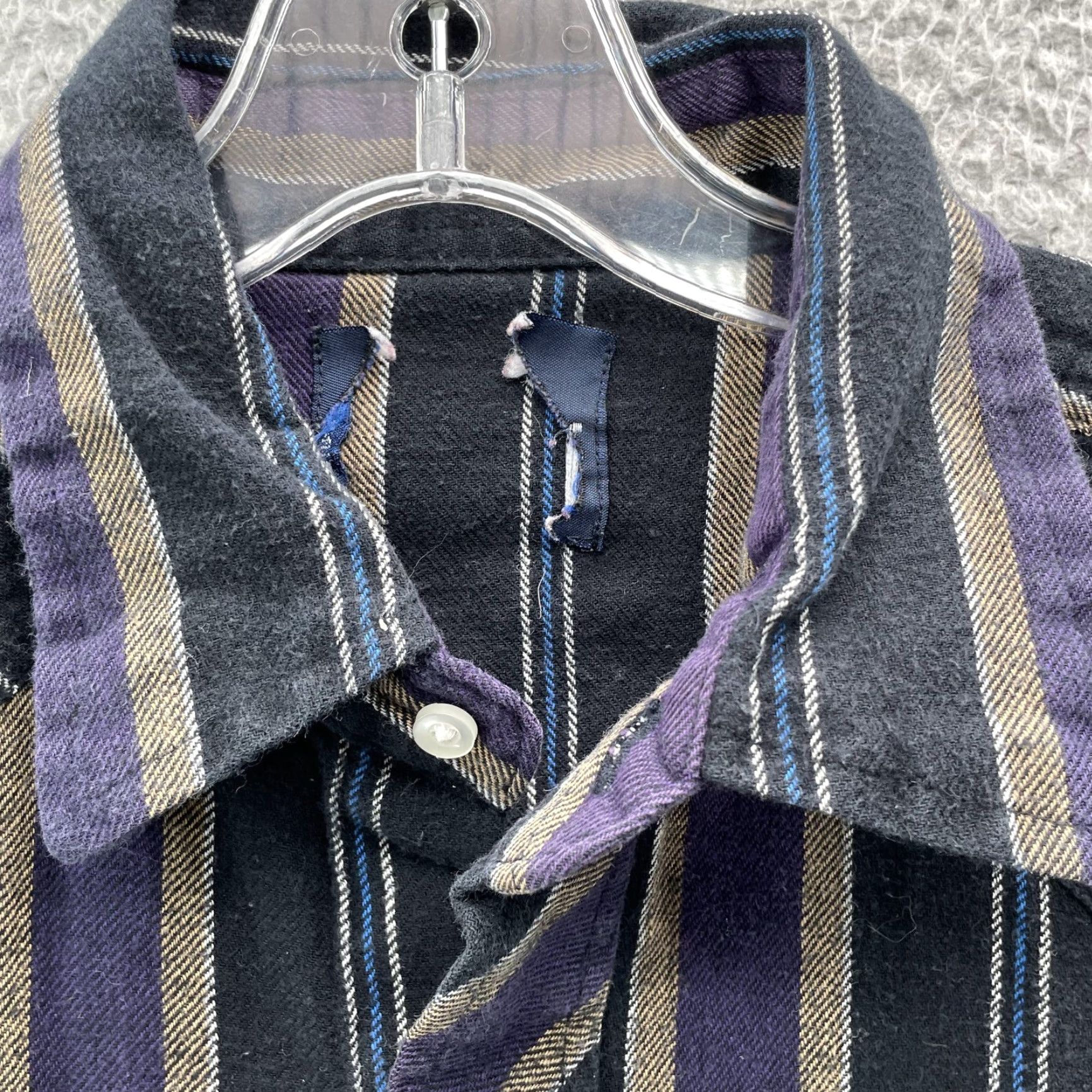 Wrangler VINTAGE Wrangler Western Shirt Men's XL Purple Stripe Pearl Snap Workwear Cowboy Shirt Size US XL / EU 56 / 4 - 4 Thumbnail