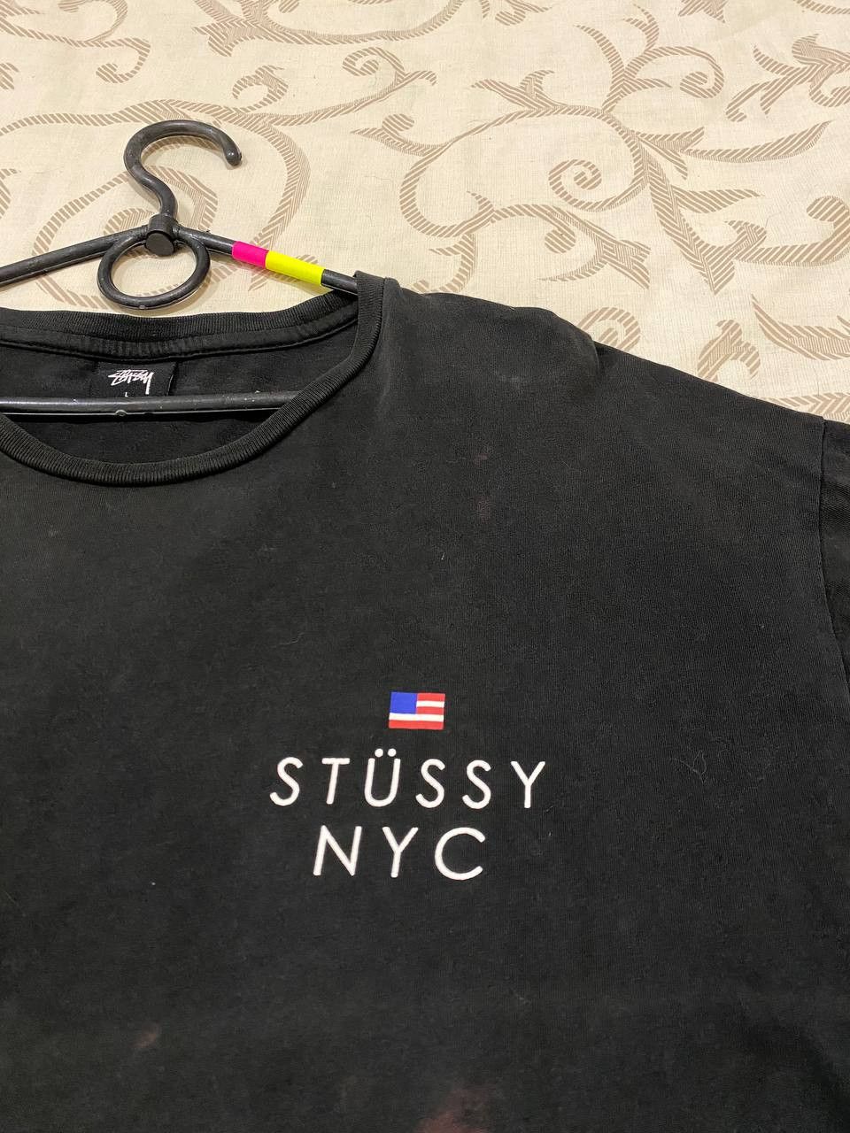 Stussy Stüssy NYC “1980 Worldwide Respect” Black T-Shirt (Size L) Size US L / EU 52-54 / 3 - 7 Thumbnail