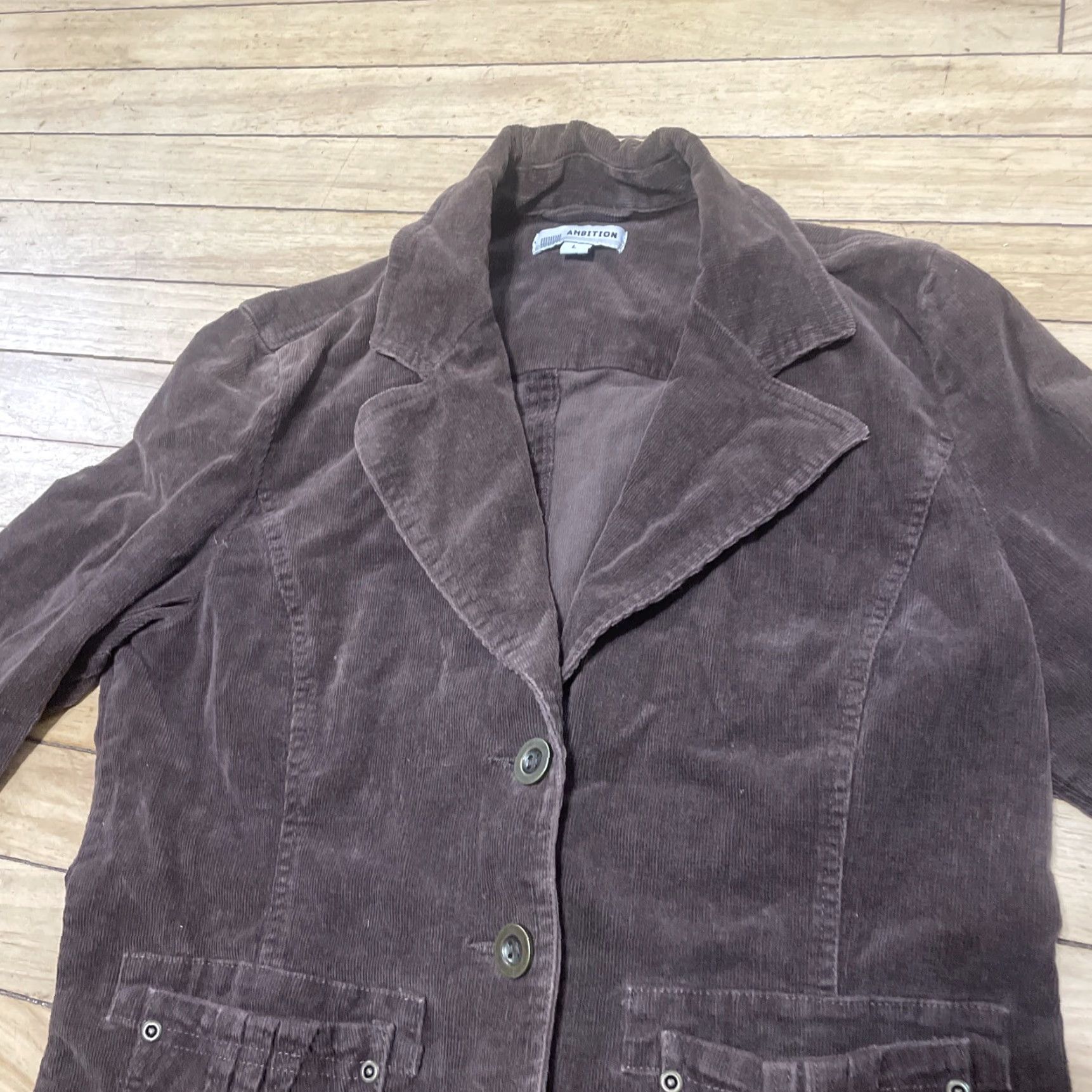 Vintage VINTAGE Ambition 90s Y2k Streetwear Corduroy Jacket Women L Brown Western Pockets Size L / US 10 / IT 46 - 5 Thumbnail
