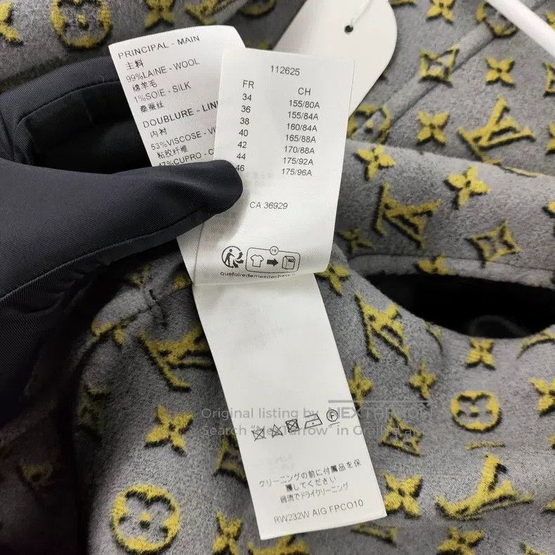 Louis Vuitton Louis Vuitton Woolen print lined hooded cropped coat Size XS / US 0-2 / IT 36-38 - 5 Thumbnail