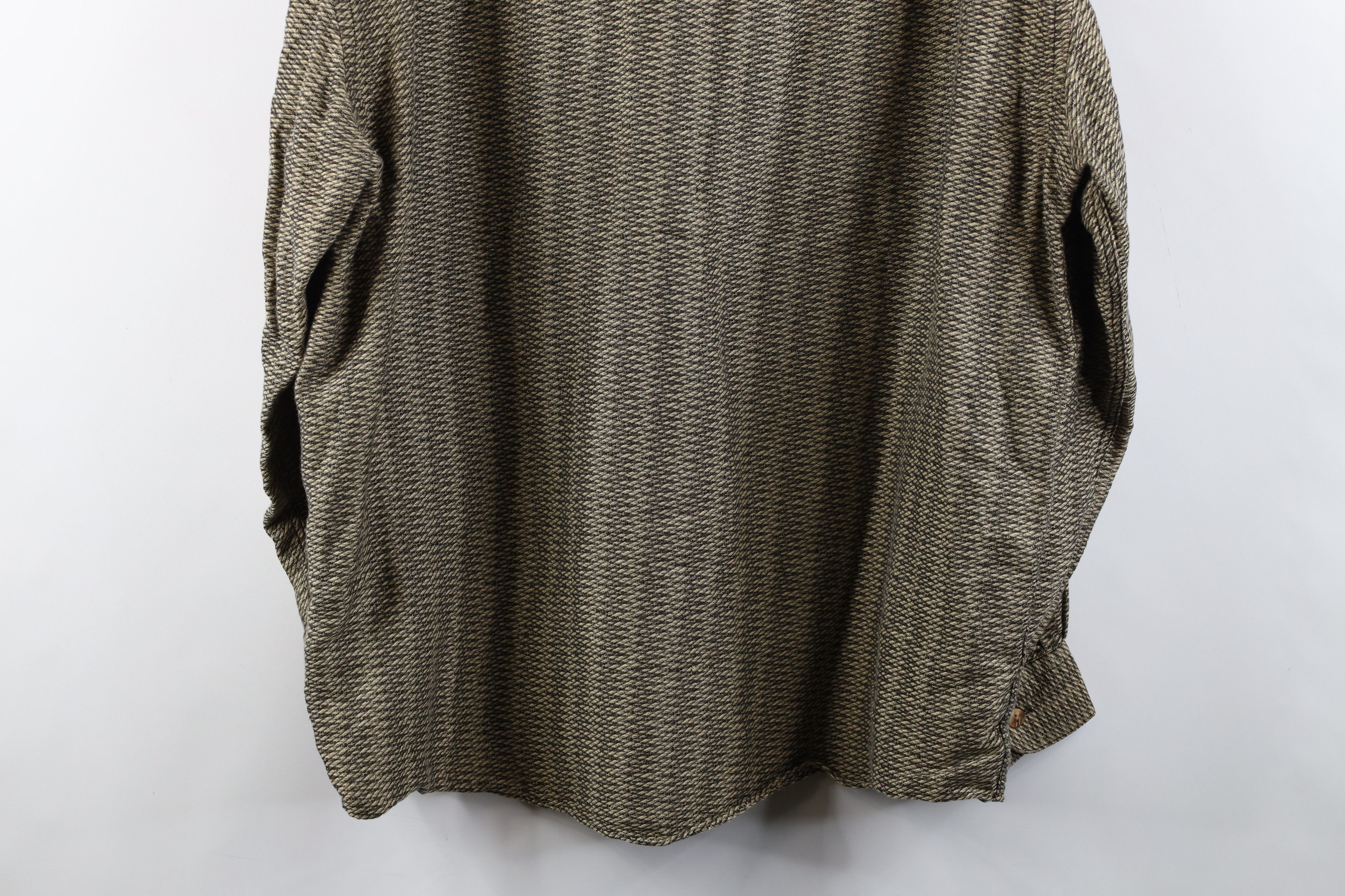 Vintage Vintage 90s Streetwear Weave Knit Collared Button Down Shirt Size US XL / EU 56 / 4 - 10 Thumbnail