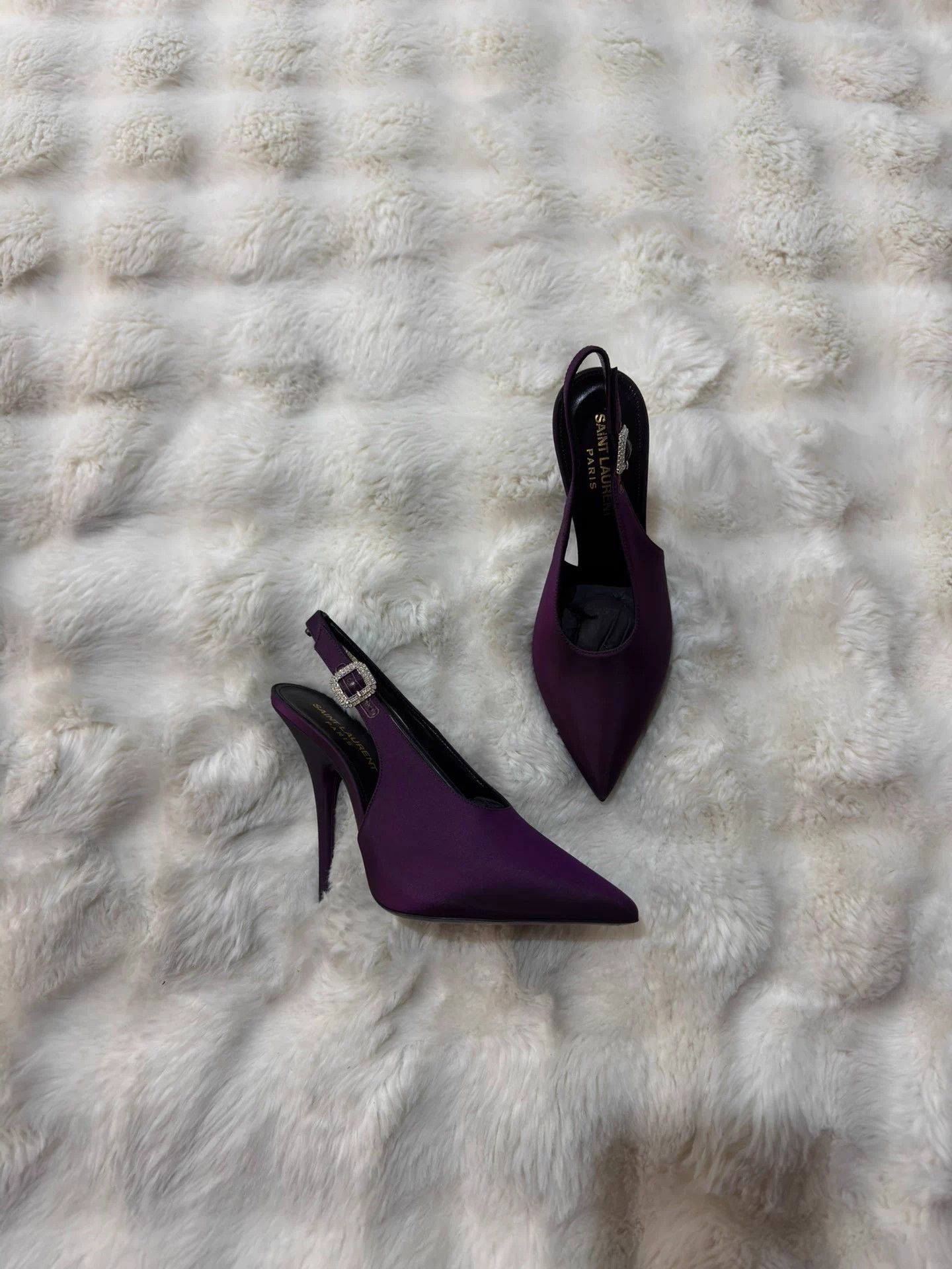 Saint Laurent Paris Saint Laurent New Gradient Purple Heels 36 Size US 5 / IT 35 - 1 Thumbnail