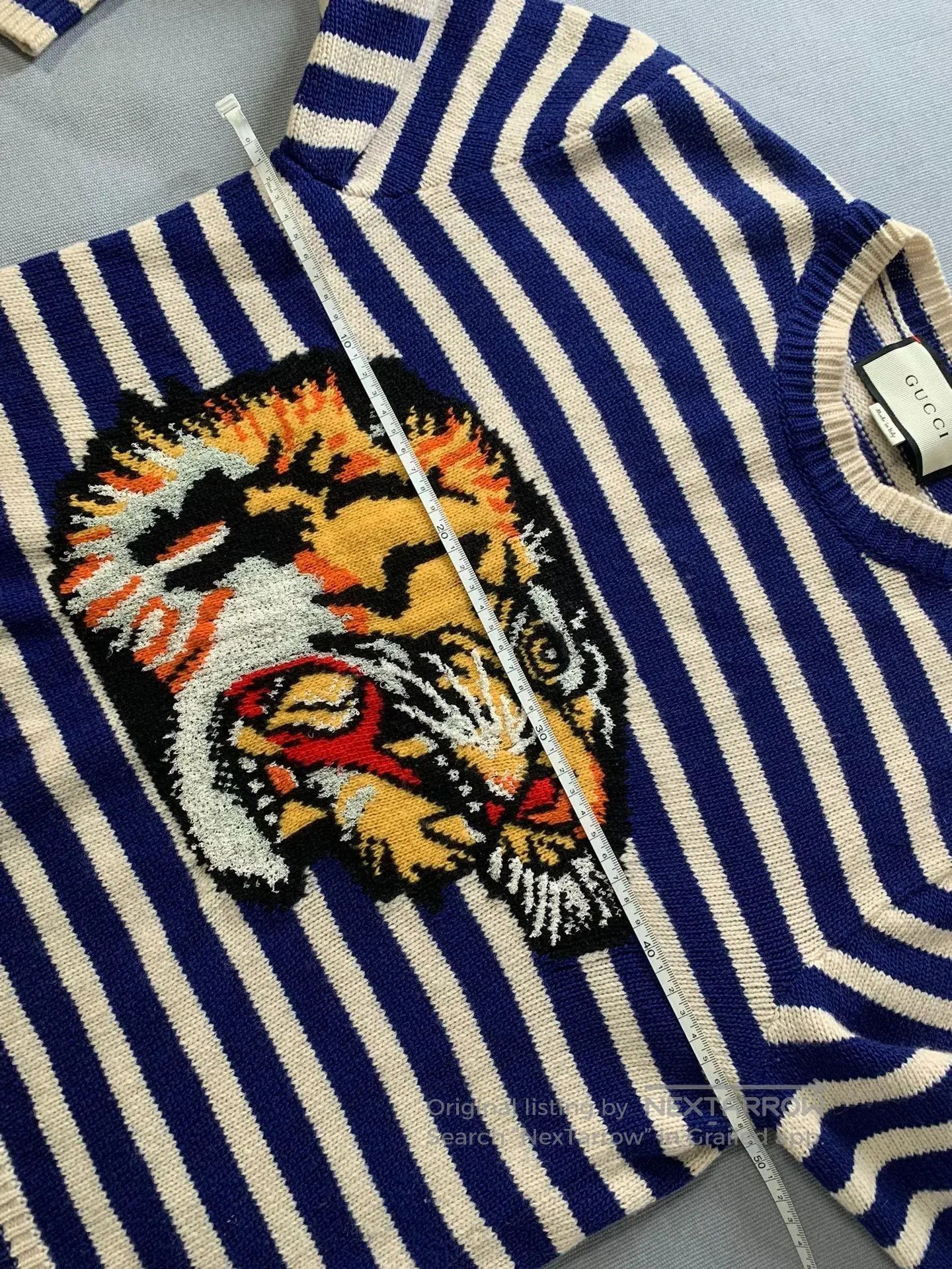 Gucci Gucci Tiger Head Embroidered Wool Sweater. Size US S / EU 44-46 / 1 - 7 Thumbnail