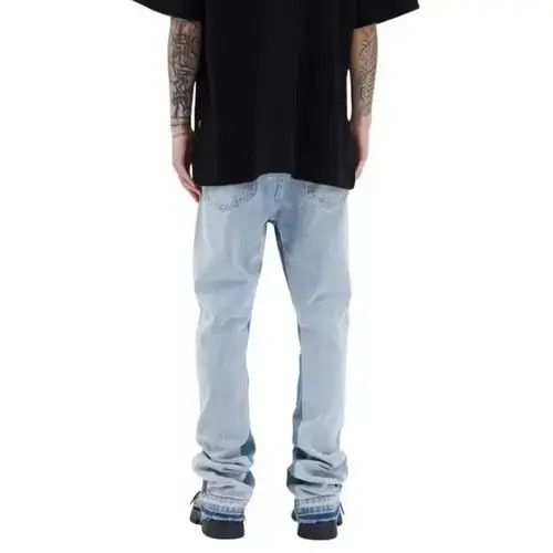 Other Blue Stacked Denim Jeans Size US 30 / EU 46 - 3 Thumbnail