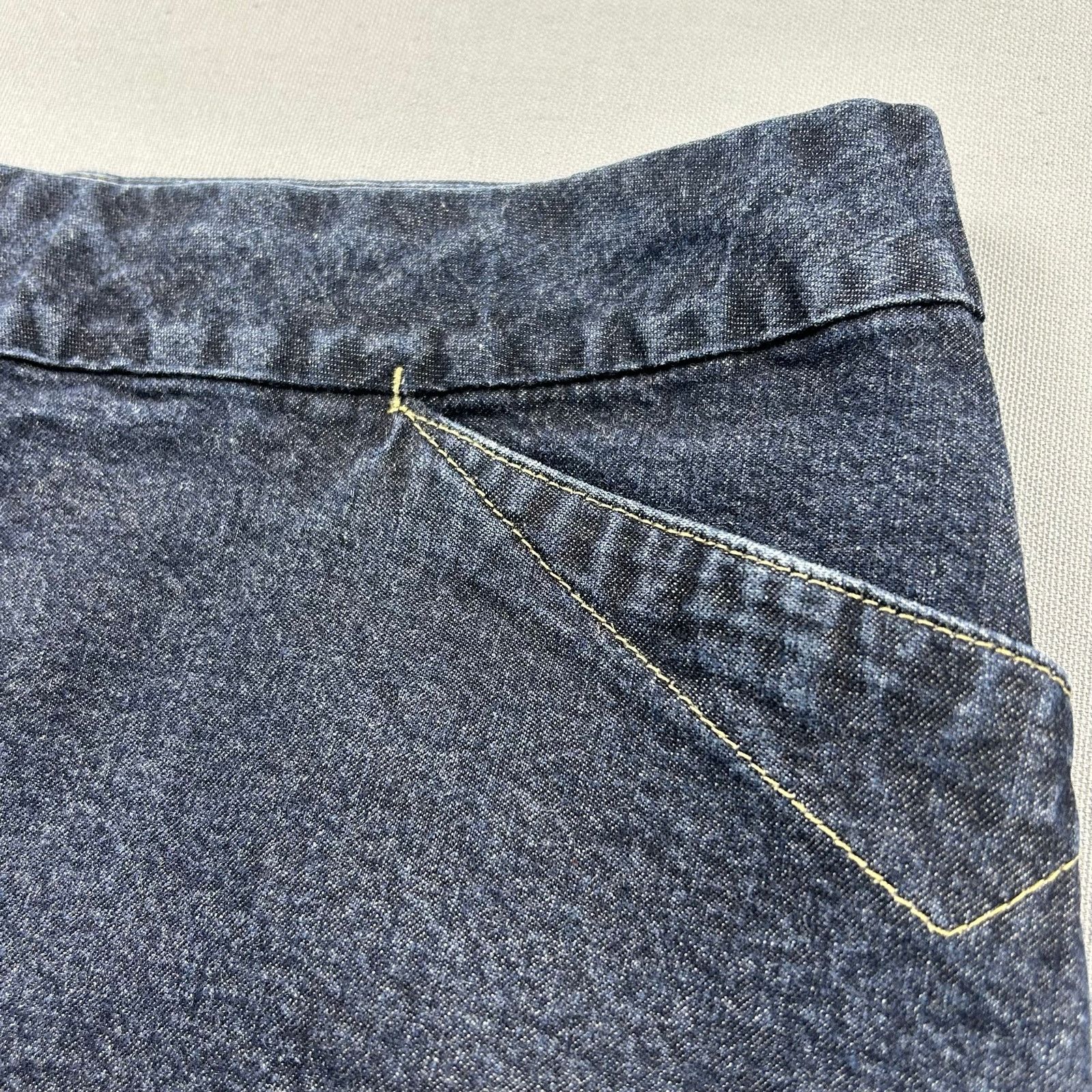 Calvin Klein × Vintage Vintage Calvin Klein Jean Mini Skirt Dark Denim Skirt 10 Size 32" / US 10 / IT 46 - 4 Thumbnail