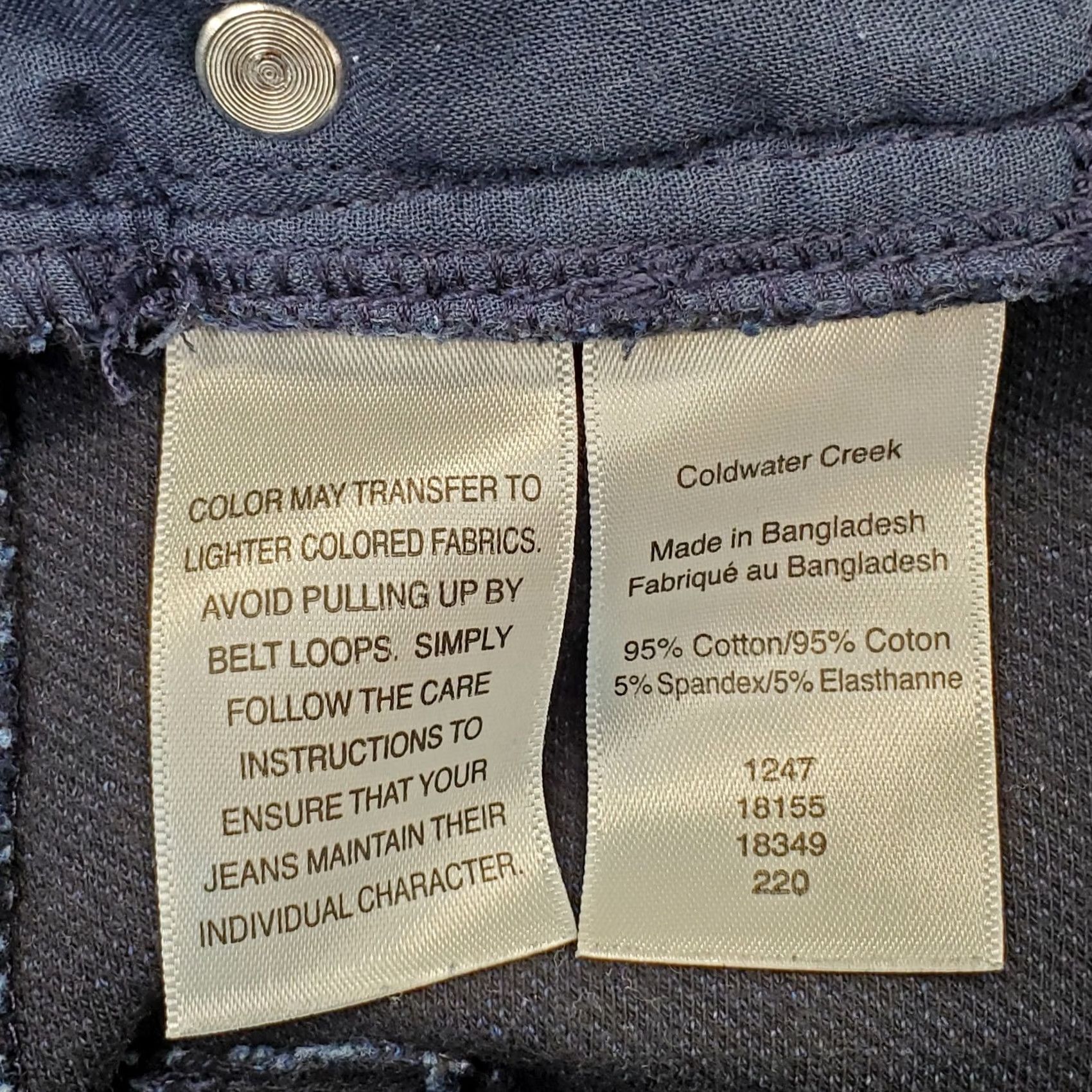 Coldwater Creek Coldwater Creek Jeans Womens Blue Denim Stretch Straight Leg High Waist Pull On Womens Jeans Size 30" / US 8 / IT 44 - 7 Thumbnail
