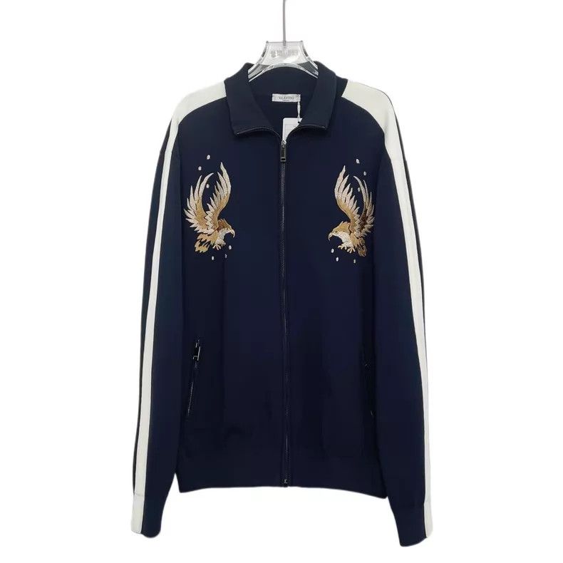 Valentino Valentino American street vintage Air Force satin embroide Size US L / EU 52-54 / 3 - 1 Thumbnail