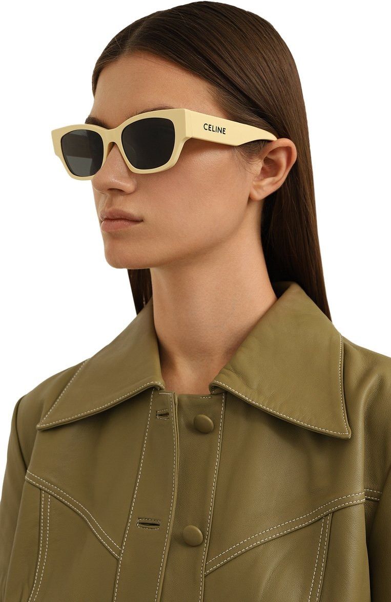 Celine NEW Celine CL40197U 39A MONOCHROMS Unisex Cat Eye Sunglasses Size ONE SIZE - 3 Thumbnail