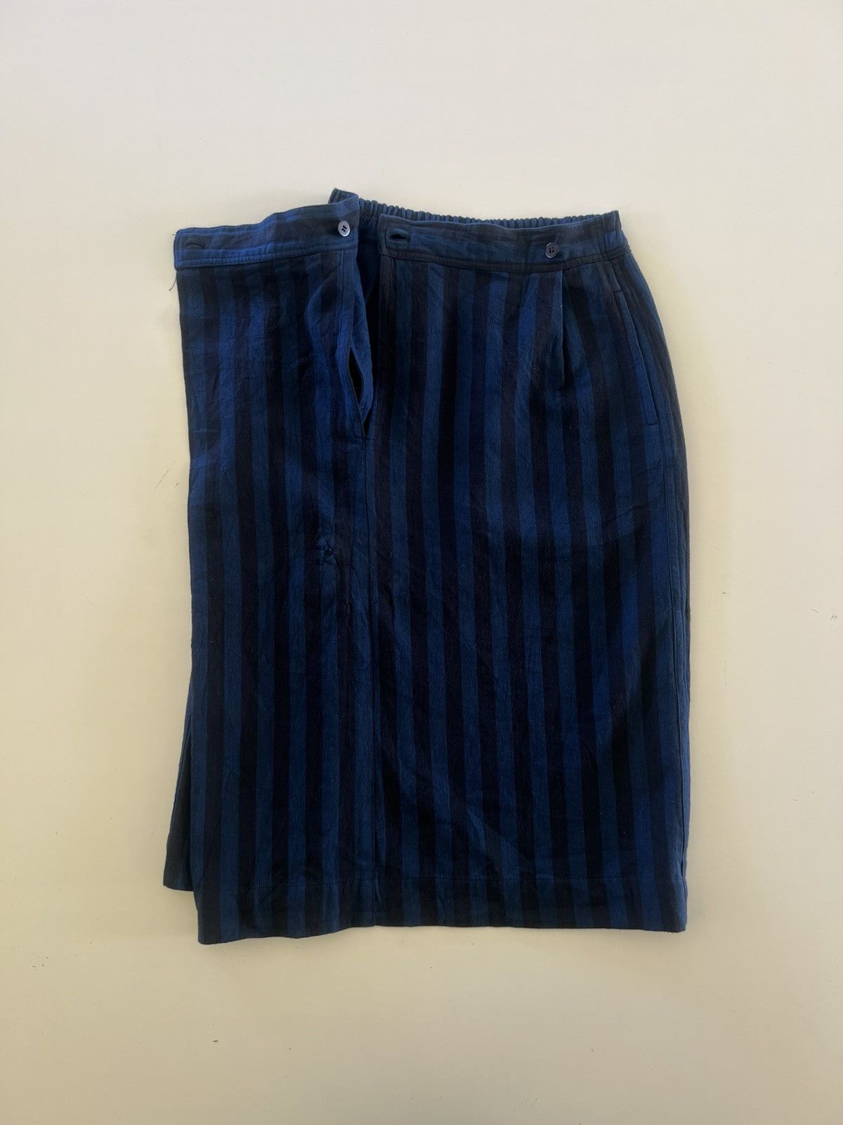 Issey Miyake Plantation by Issey Miyake Midi Skirt Stripe Waist 24-28" Size 28" / US 6 / IT 42 - 4 Thumbnail